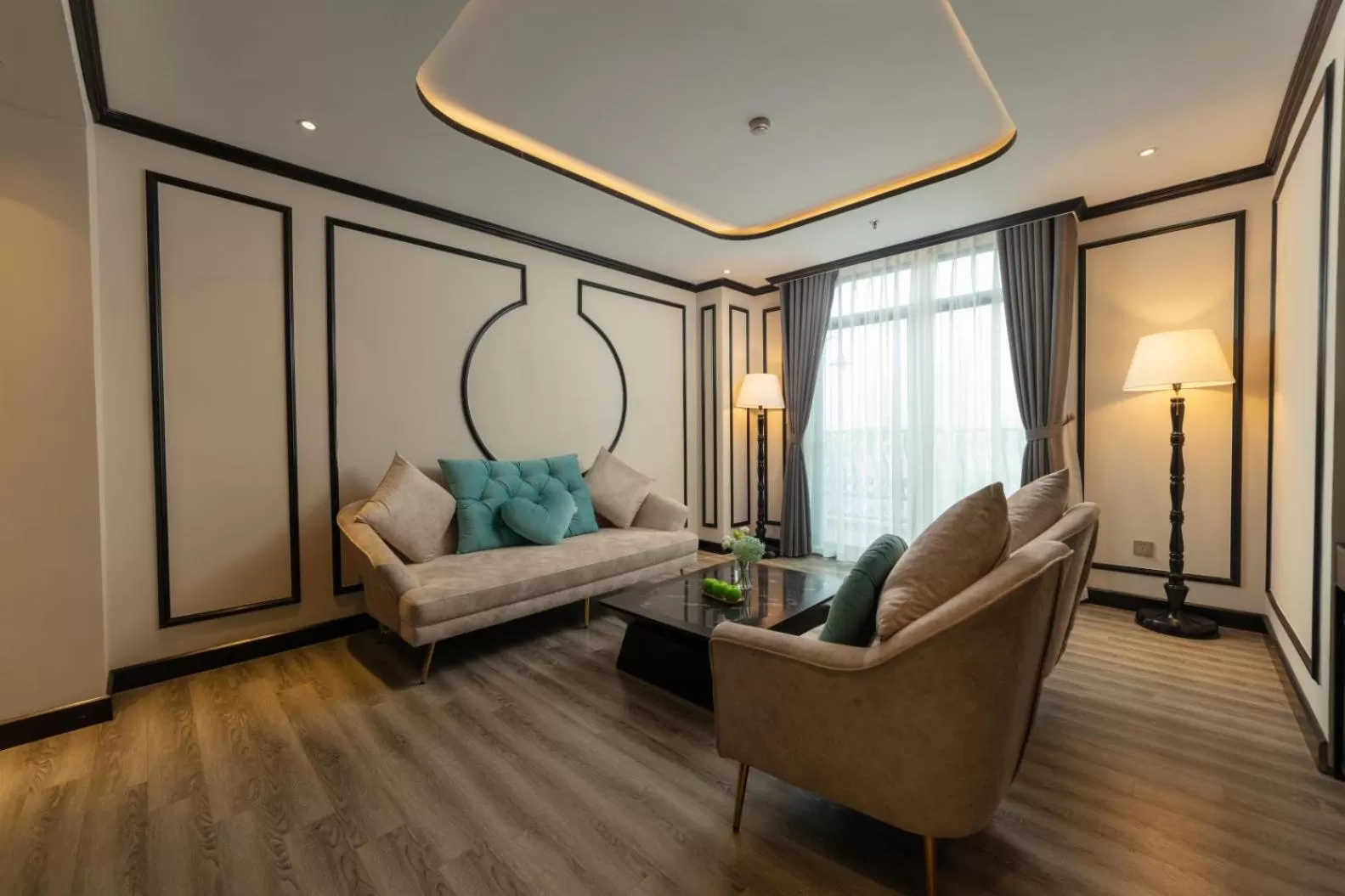 Bed in FTE Ba Dinh Hotel