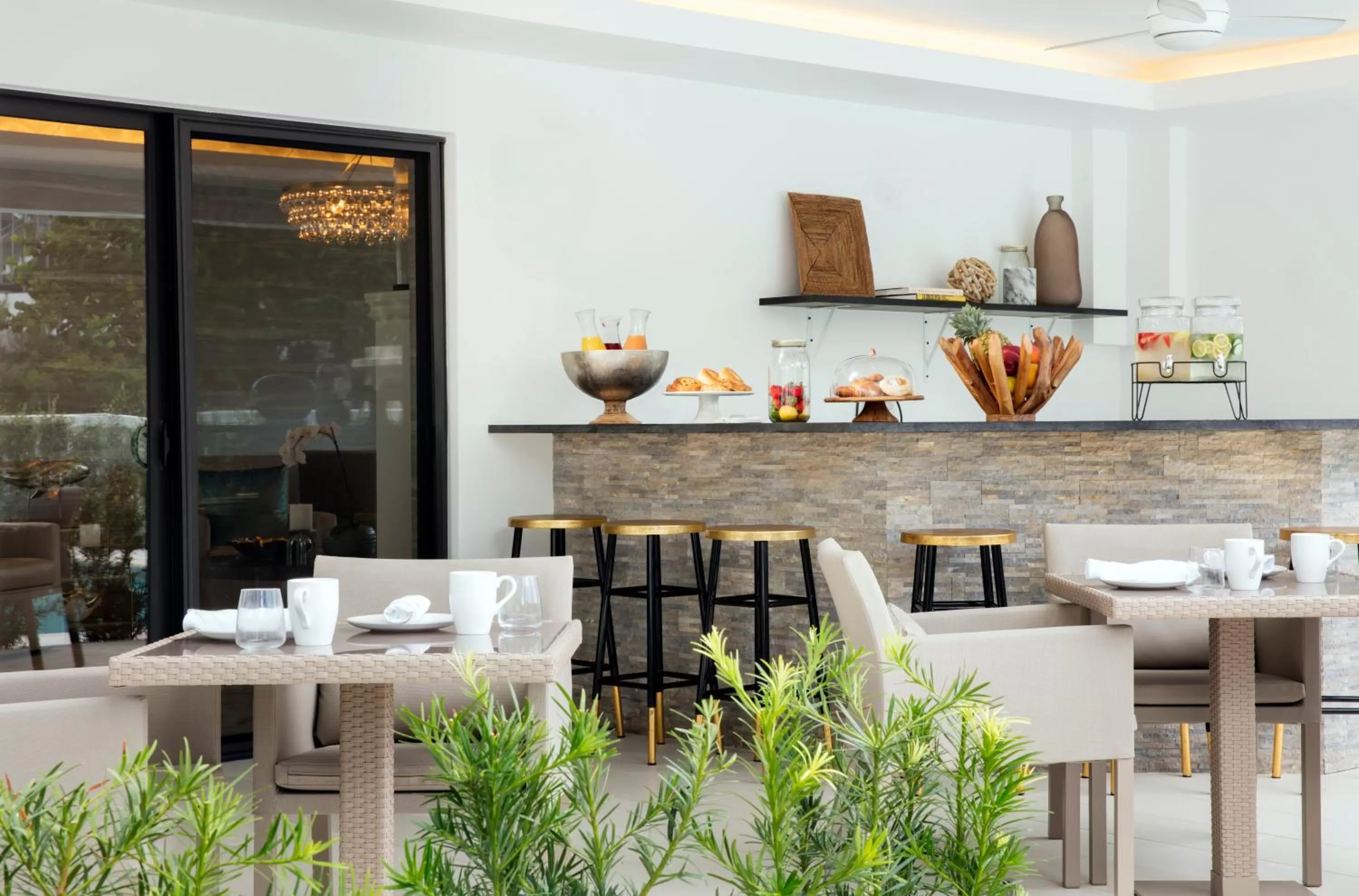 Patio, Restaurant/Places to Eat in Elita Hotel