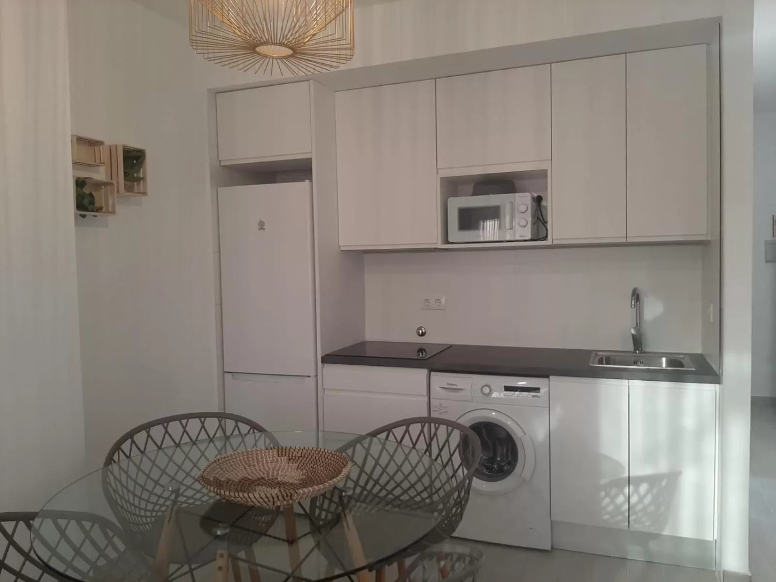 Kitchen or kitchenette in Sol Playa Suites