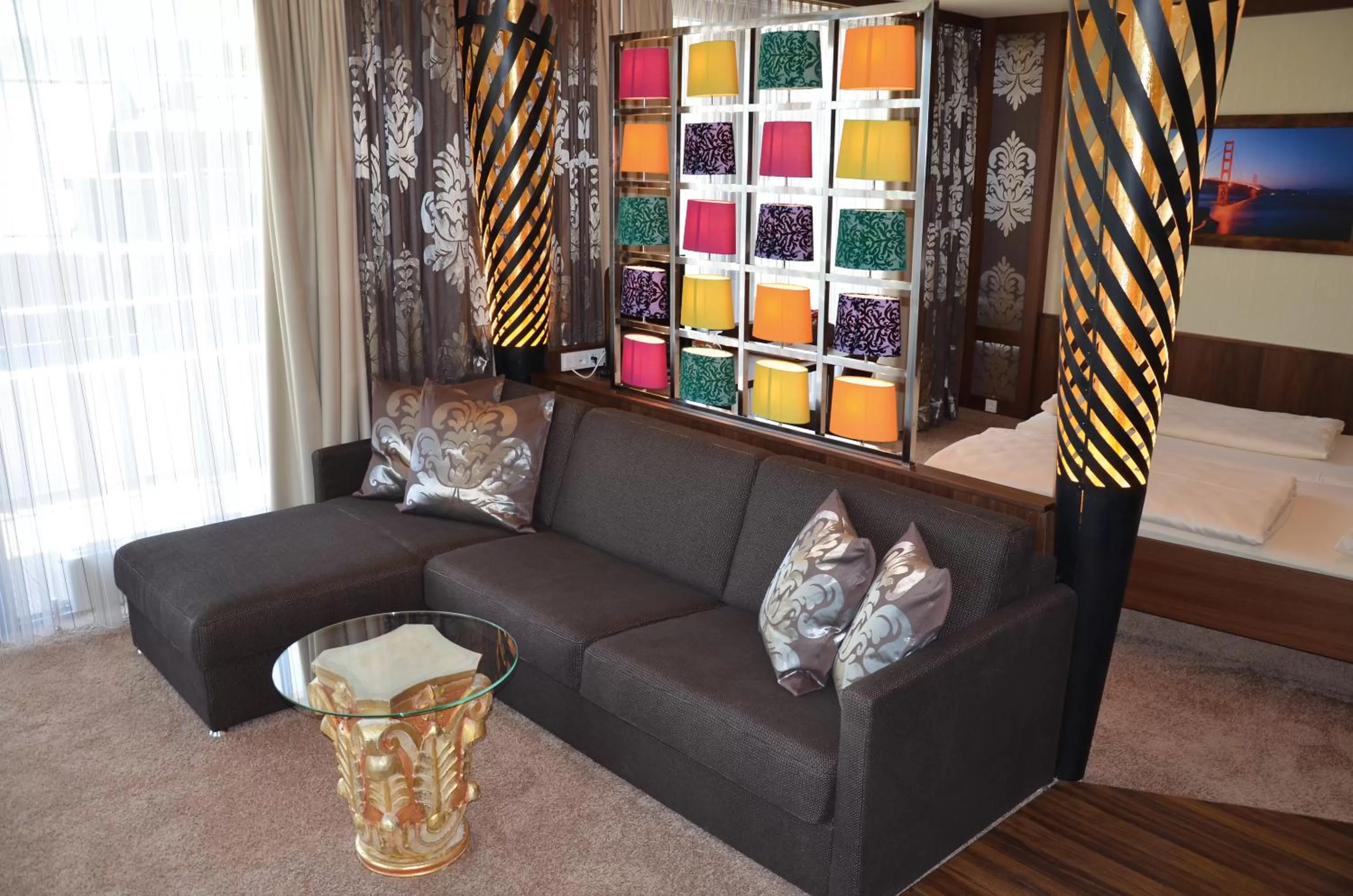 Seating area in Seehotel Adler