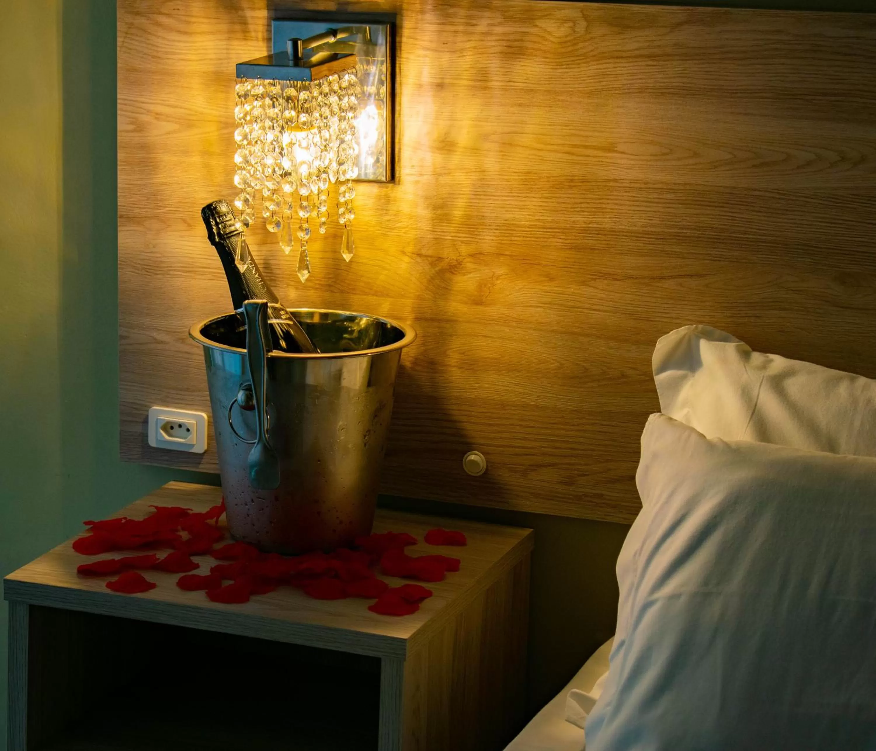 Bed in Pousada Tissiano