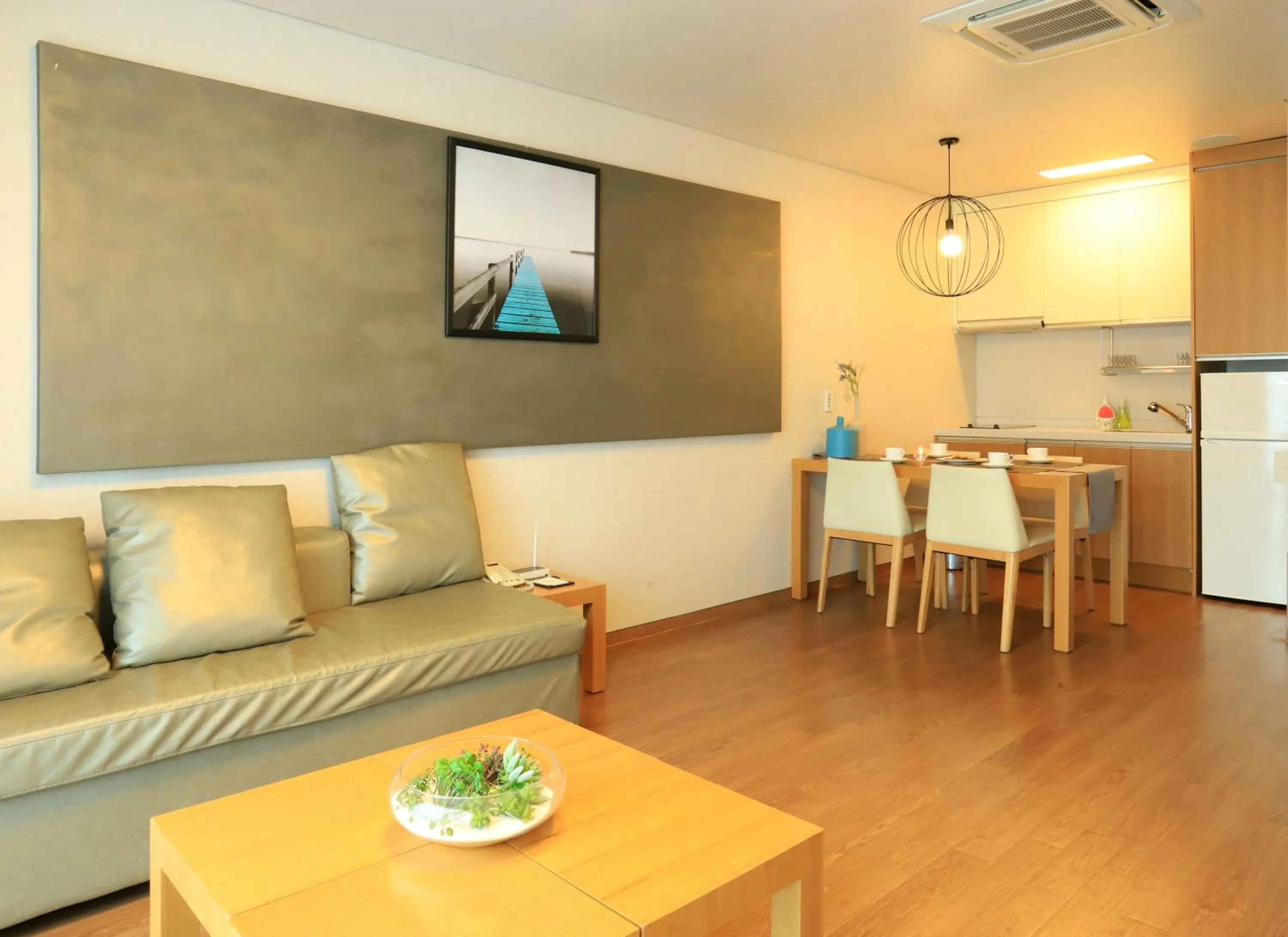 Kitchen or kitchenette in Y Resort Jeju