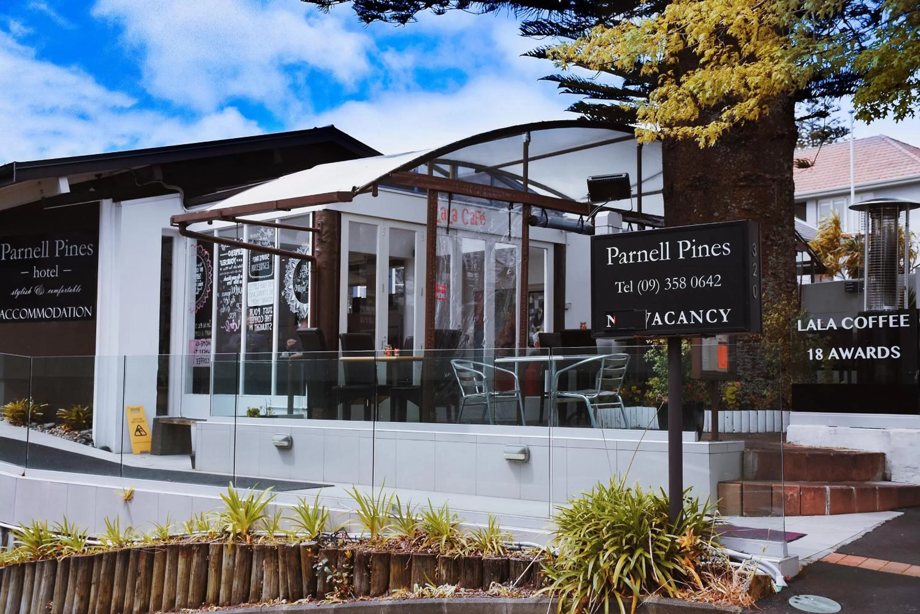 Property logo or sign in Parnell Pines Hotel