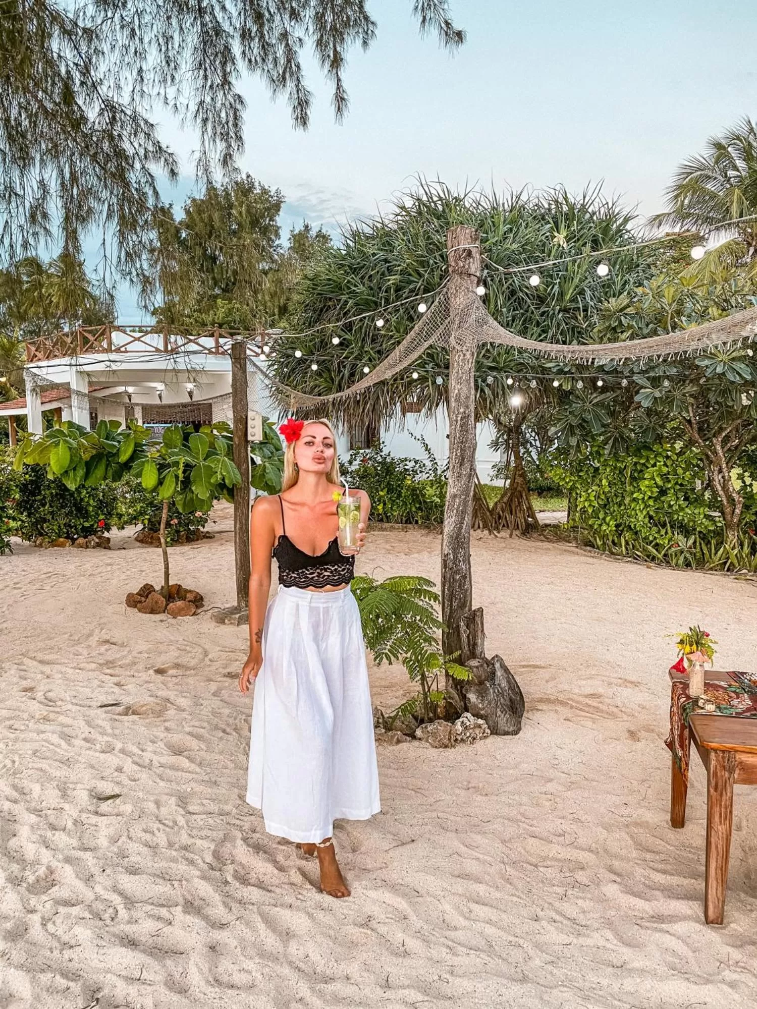 People in Flame Tree Cottages