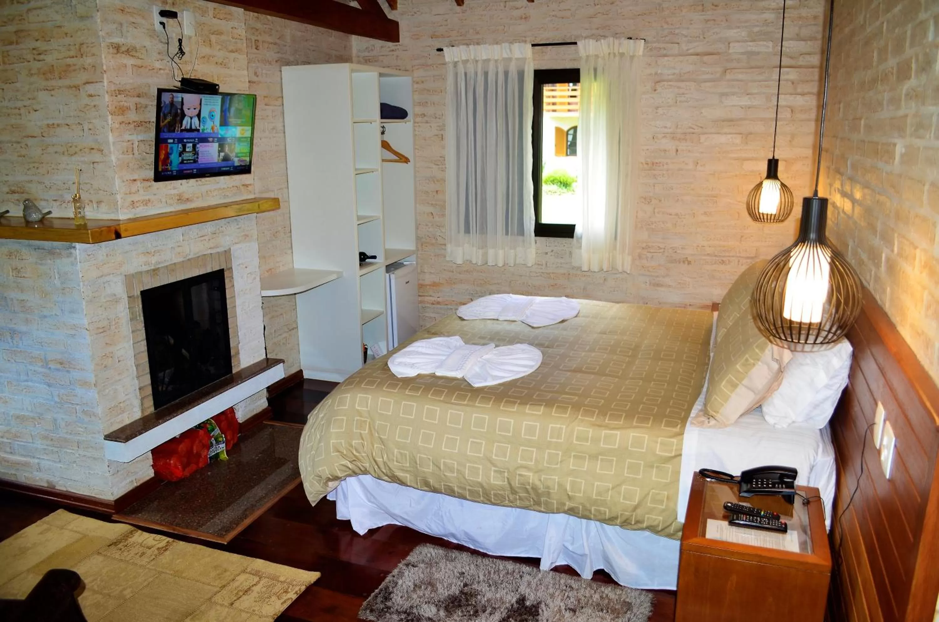 Bed in Pousada Toca Da Coruja