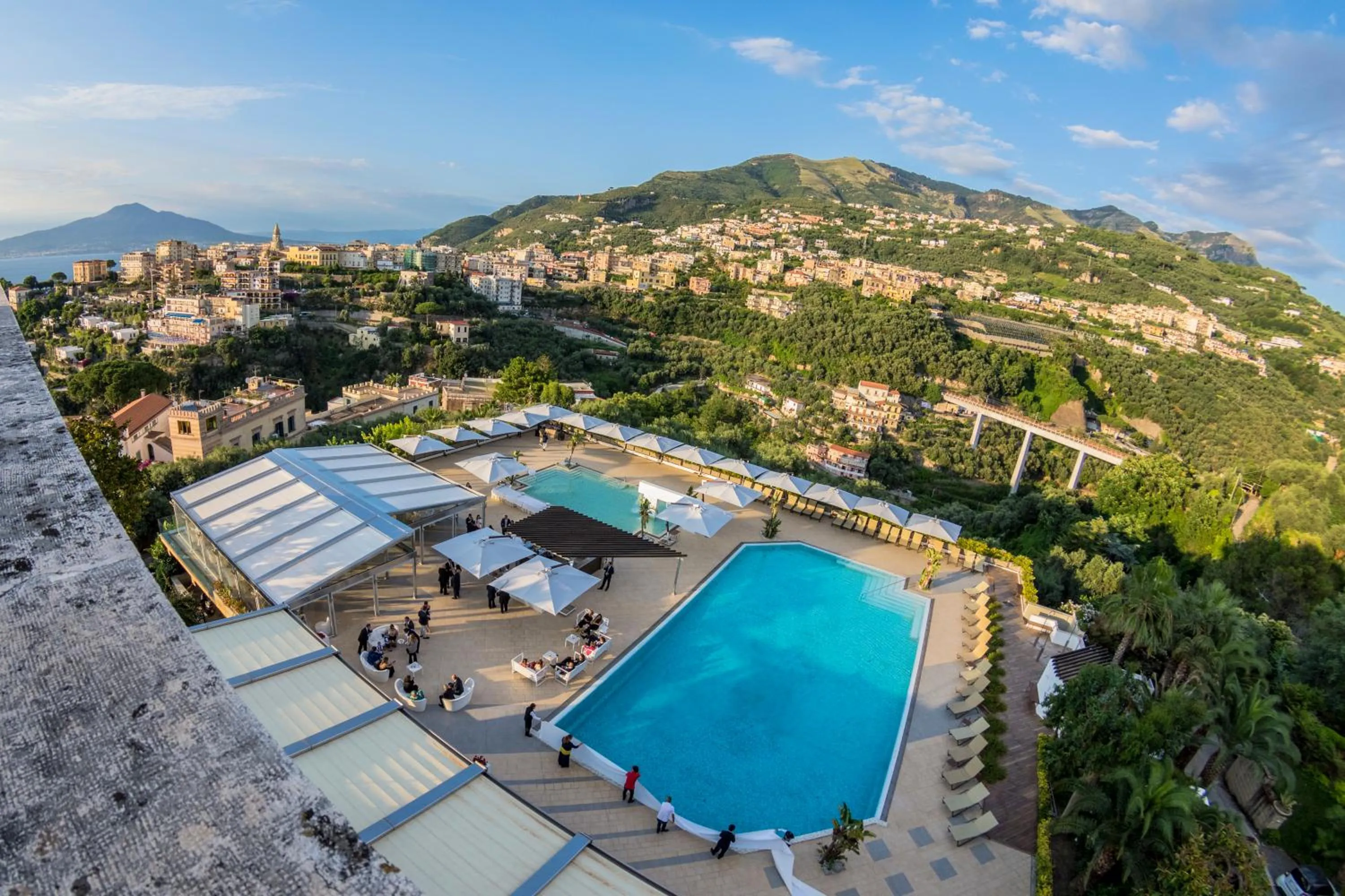 Pool view in Grand Hotel Moon Valley