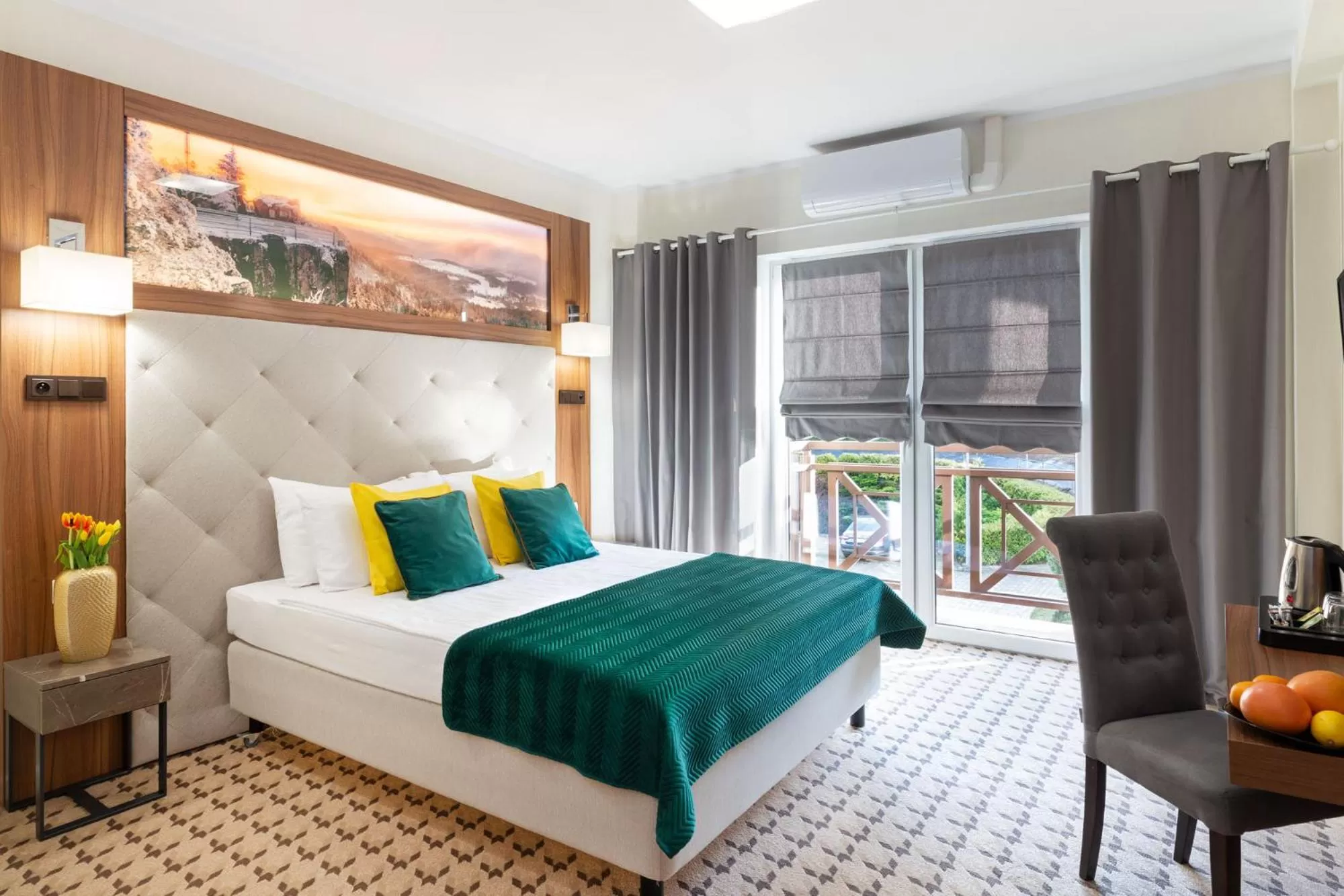 Bed in Hotel Verde Montana Wellness & Spa