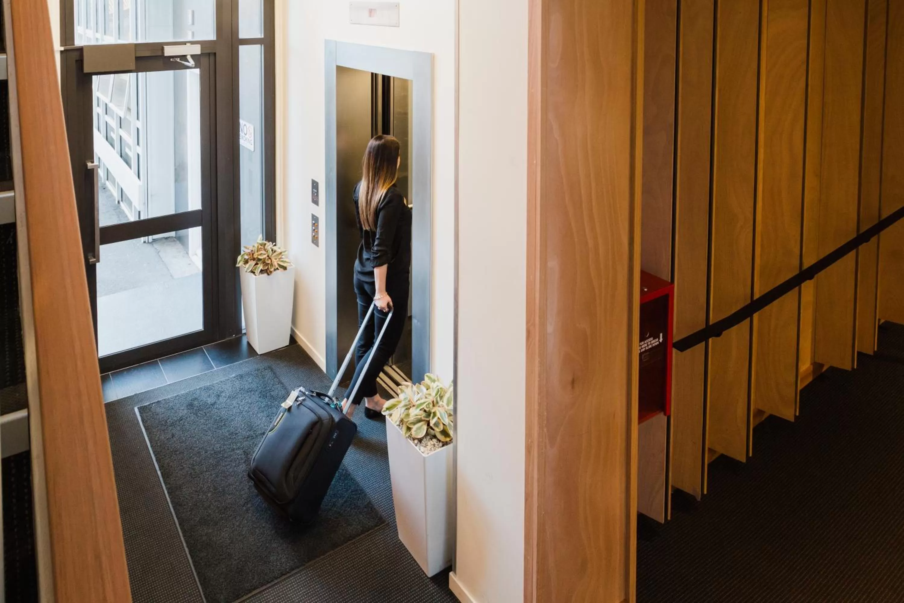 elevator in Gilmer Apartment Hotel