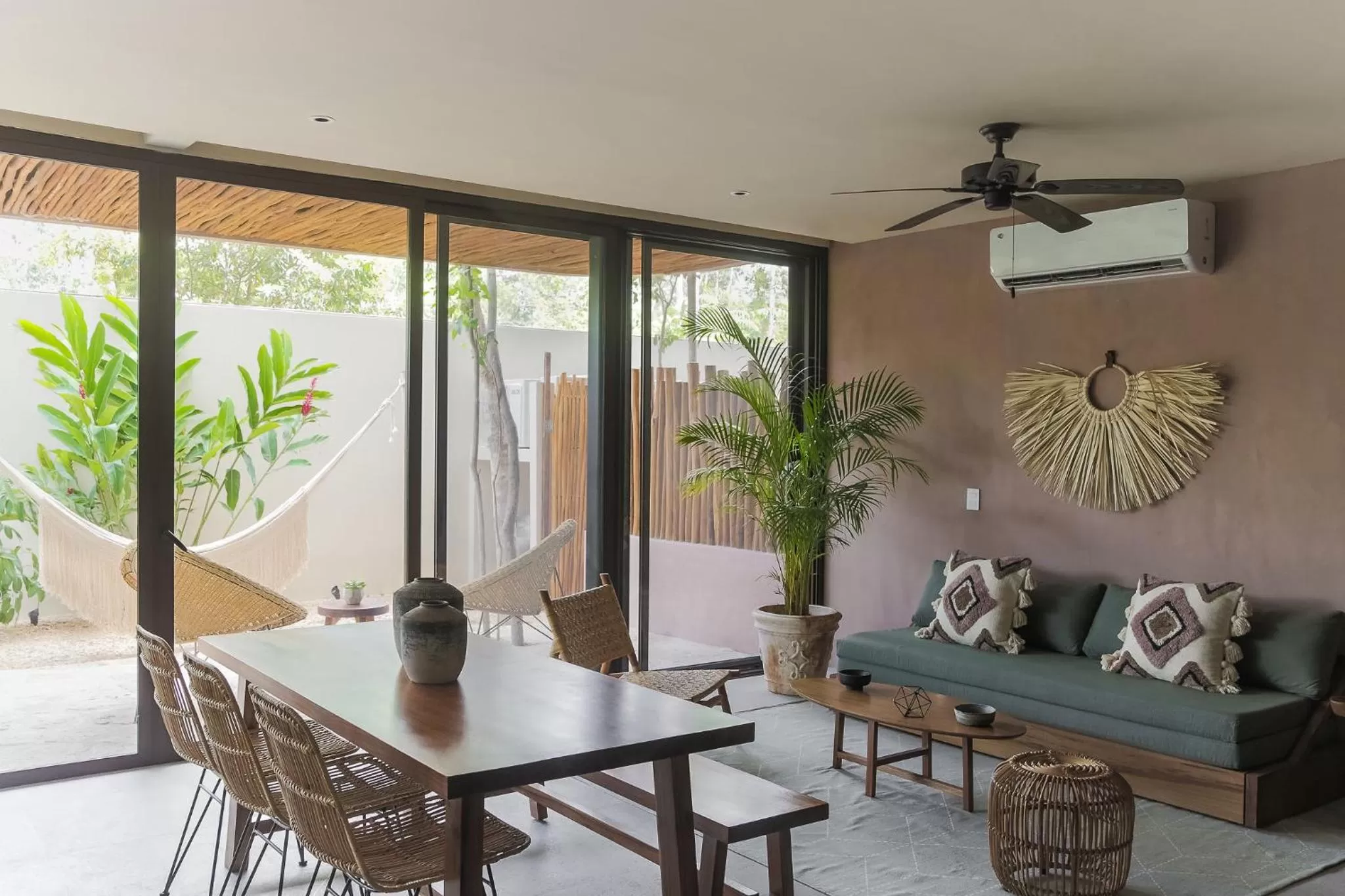 Living room in Zereno Tulum Beach Club Access
