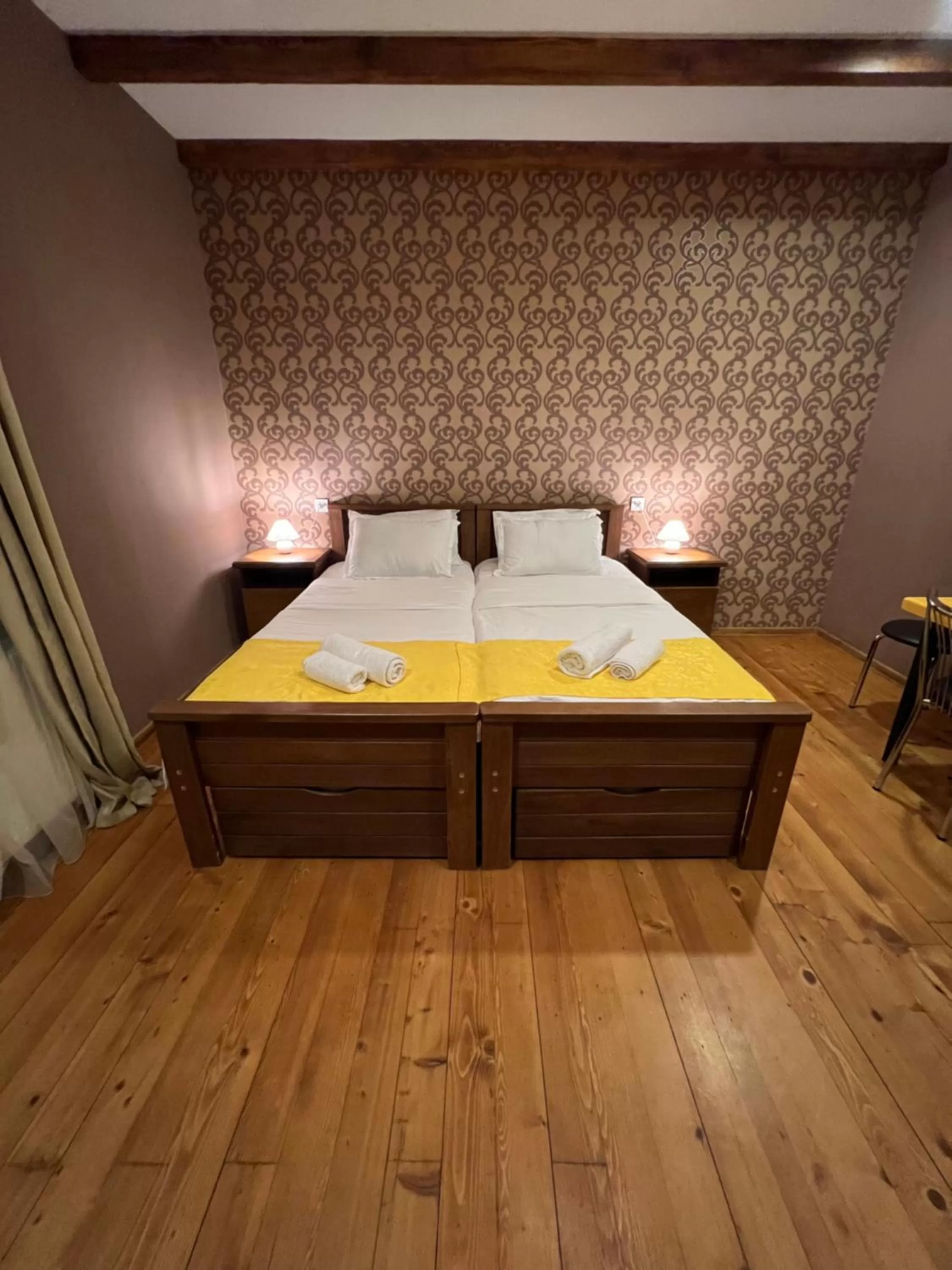 Bed in Borjomi Yellow Hotel