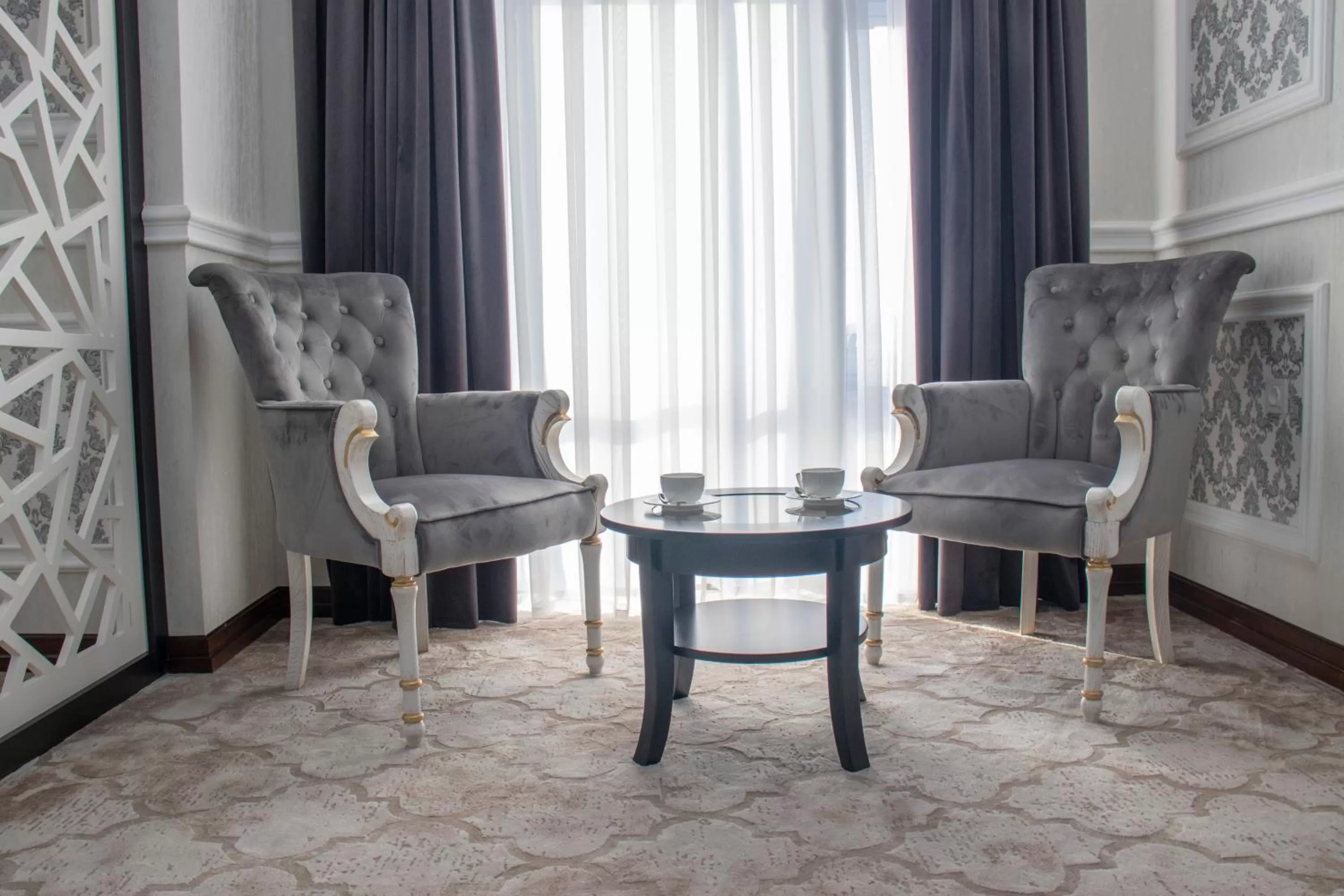 Seating area in Garden Plaza Bukhara