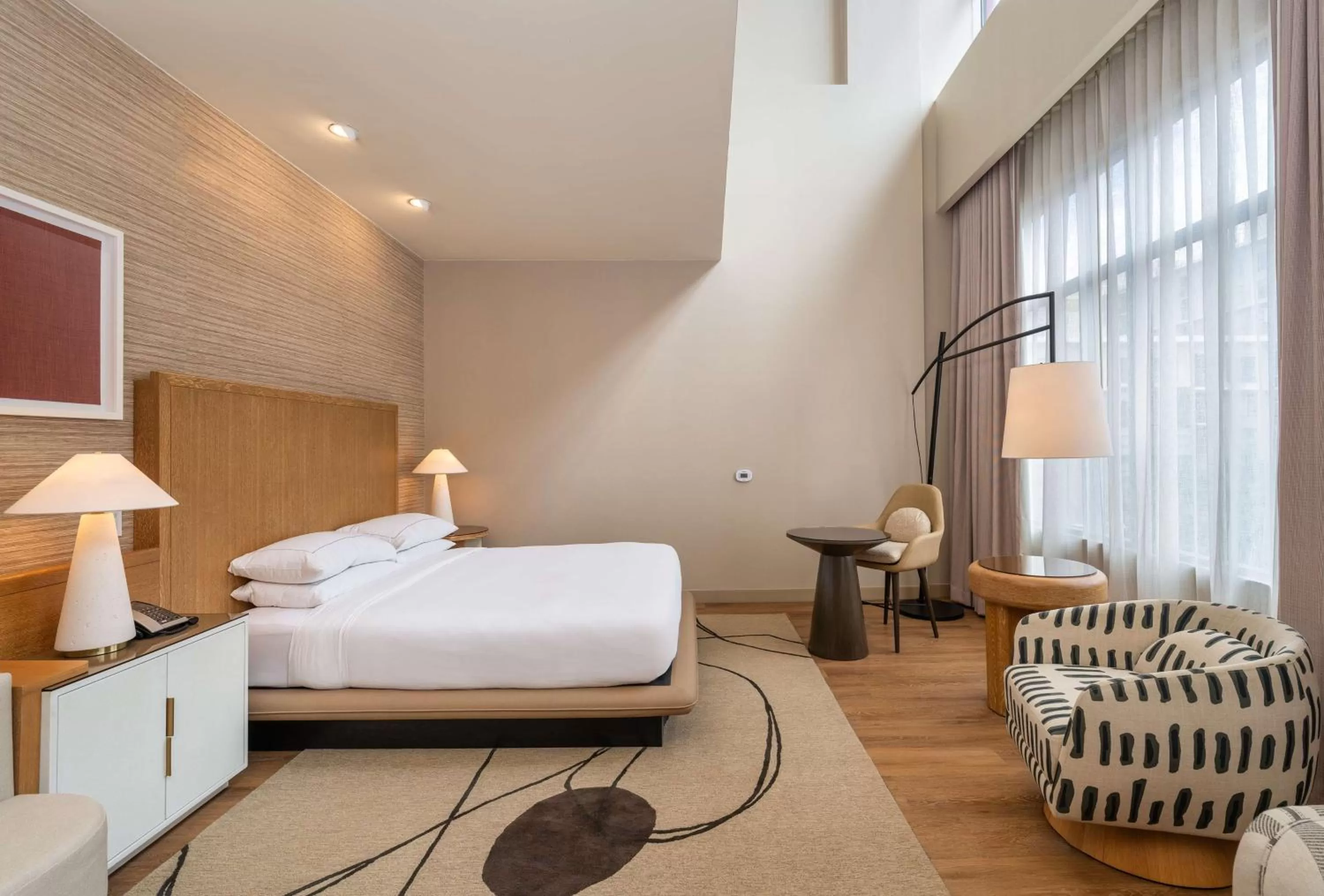 Bed in Hilton San Diego Gaslamp Quarter