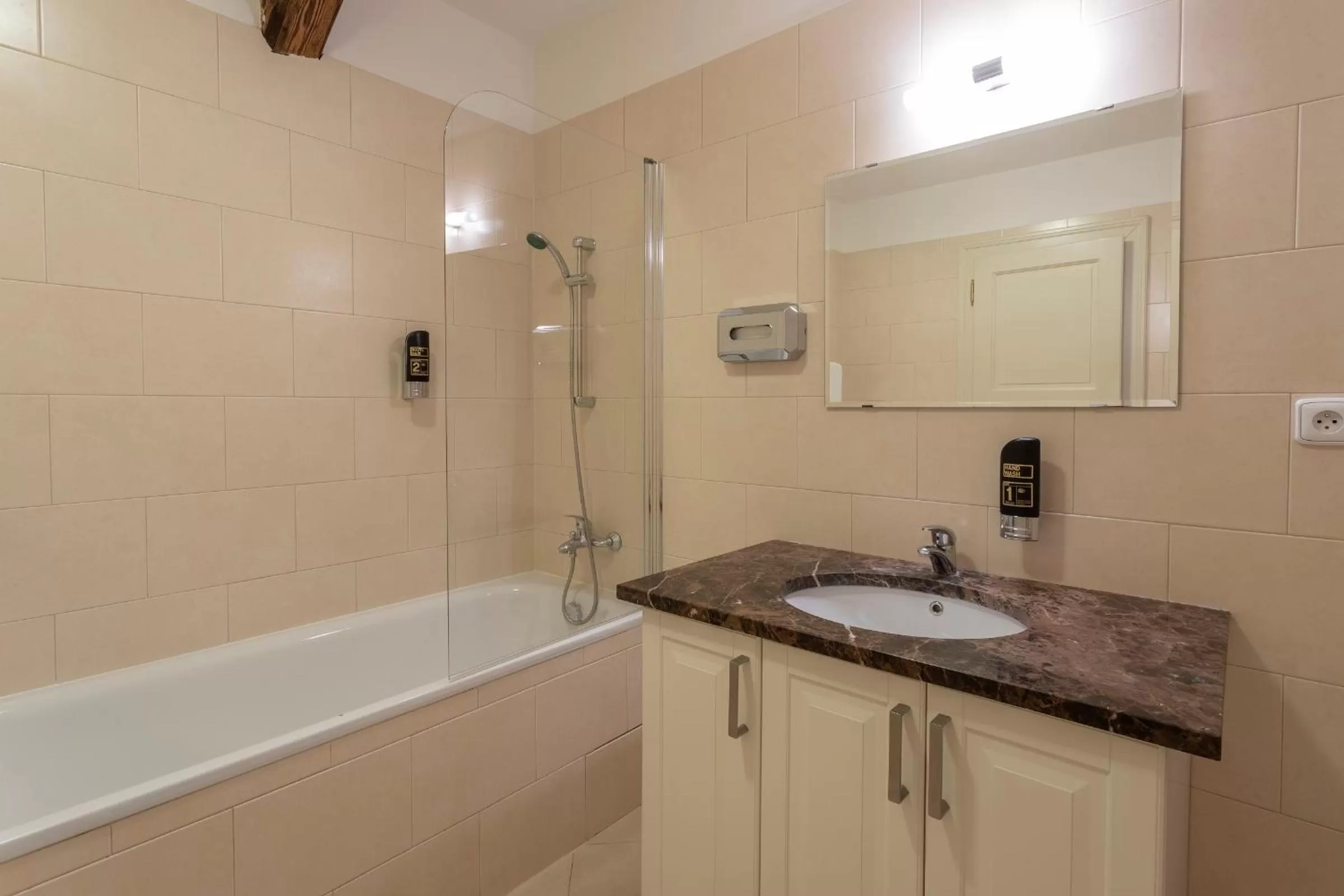 Bathroom in Three Golden Crowns Apartments