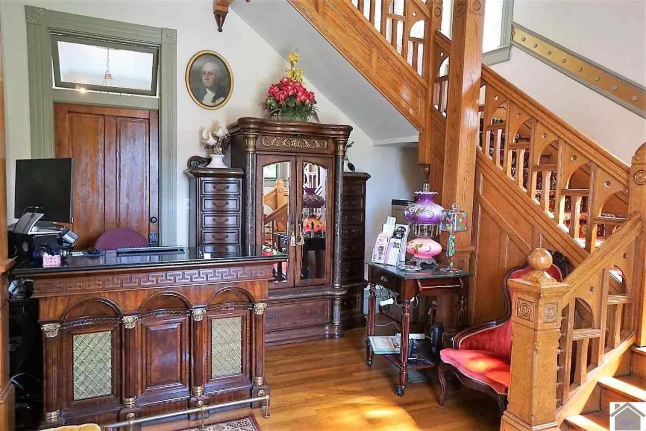 Lobby or reception in Paducah 1895 Washington Hotel