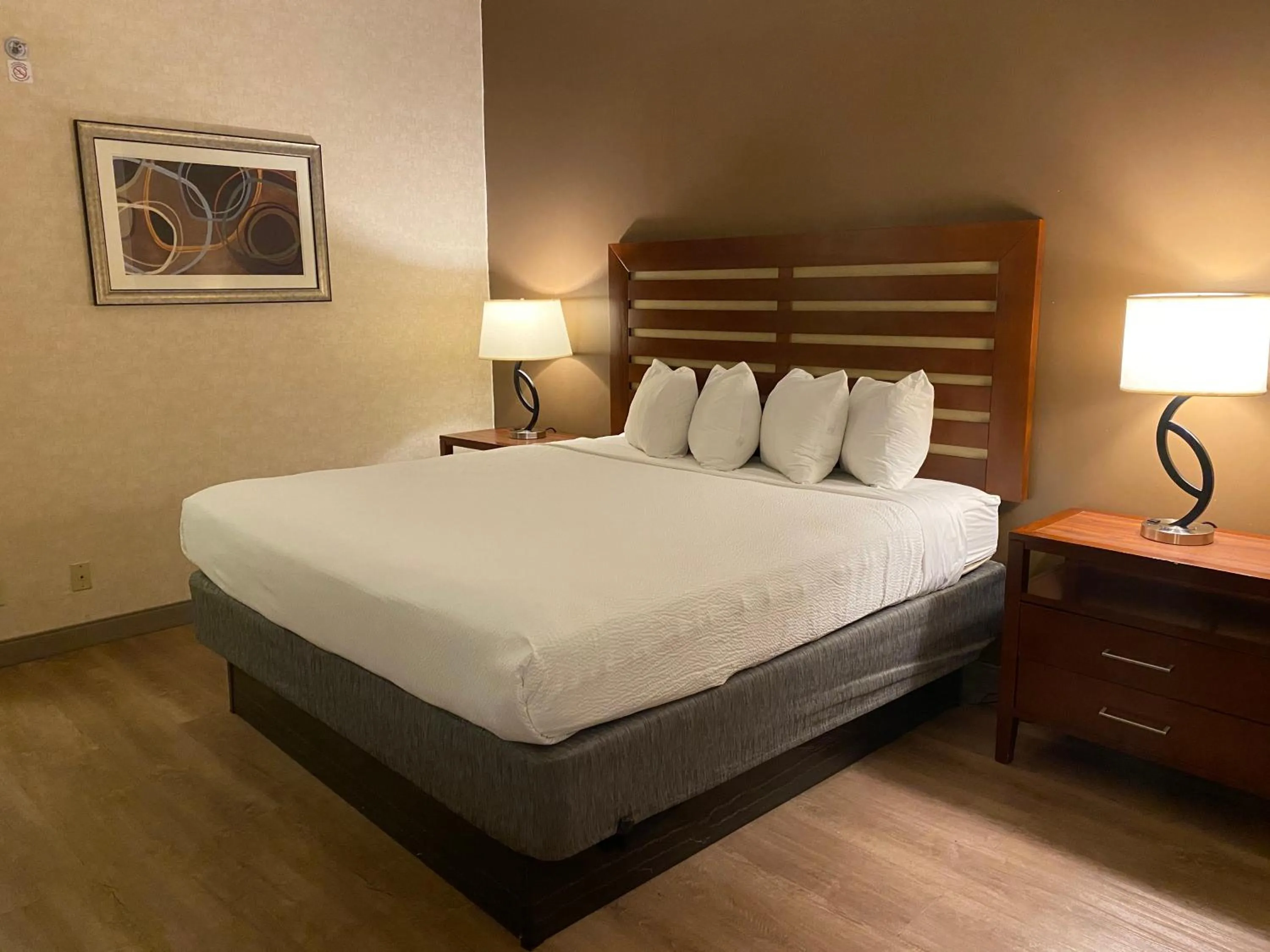 Bed in Wyndham Garden Grand Rapids Airport