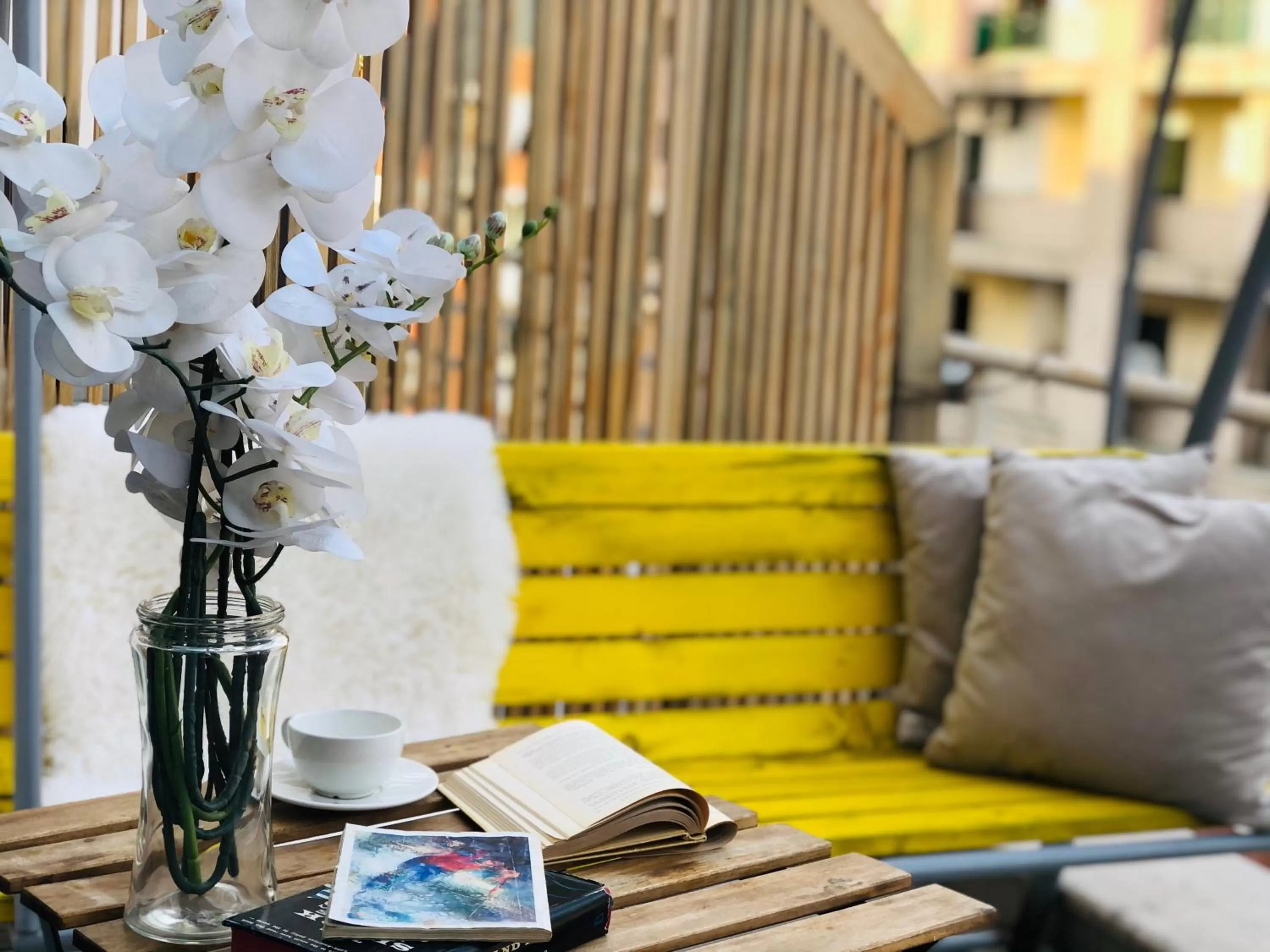 Balcony/Terrace, Seating Area in Rooftop Tirana