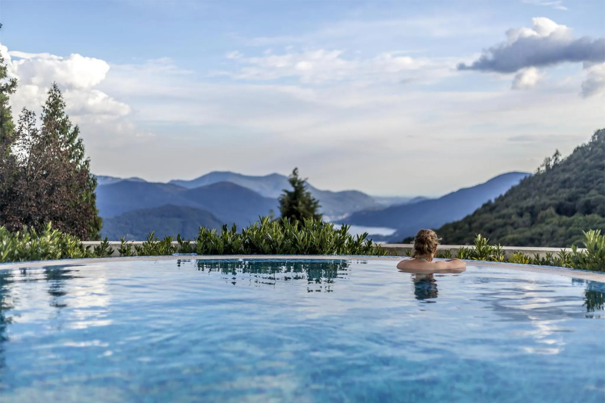 Swimming pool in Kurhaus Cademario Hotel & SPA - Adults Only