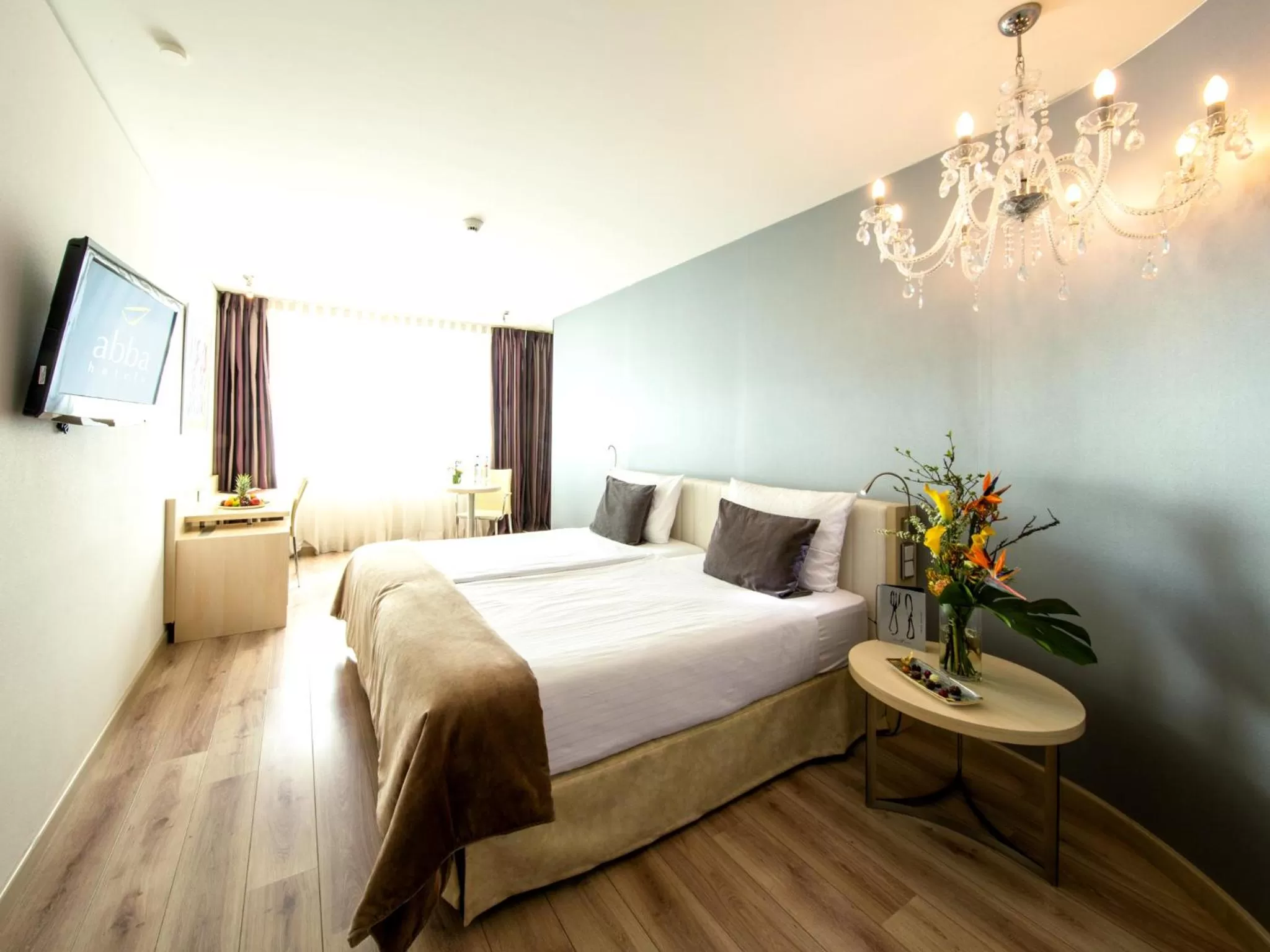 Bed in Abba Berlin Hotel