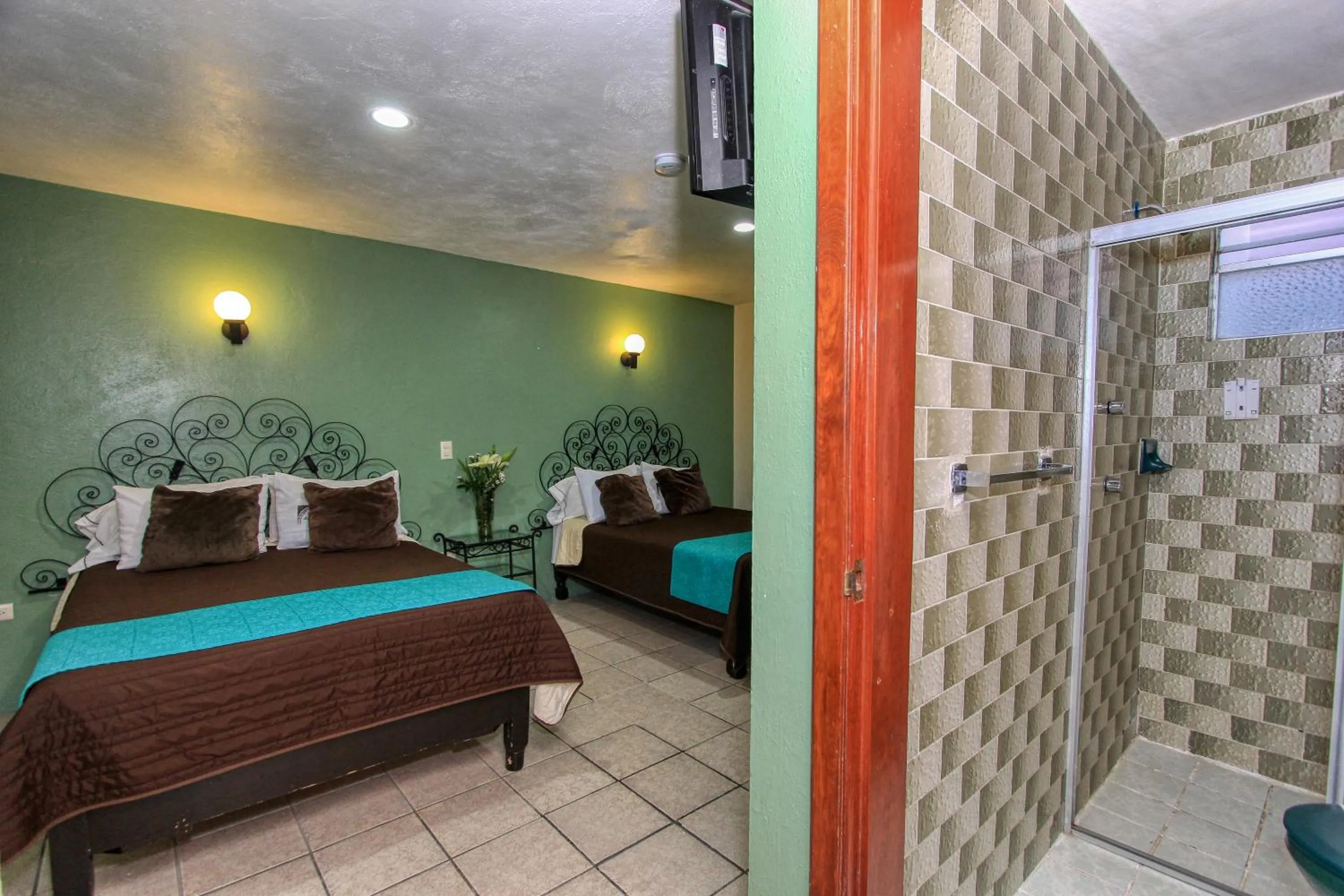 Bed in Hotel Mansion del Cantador