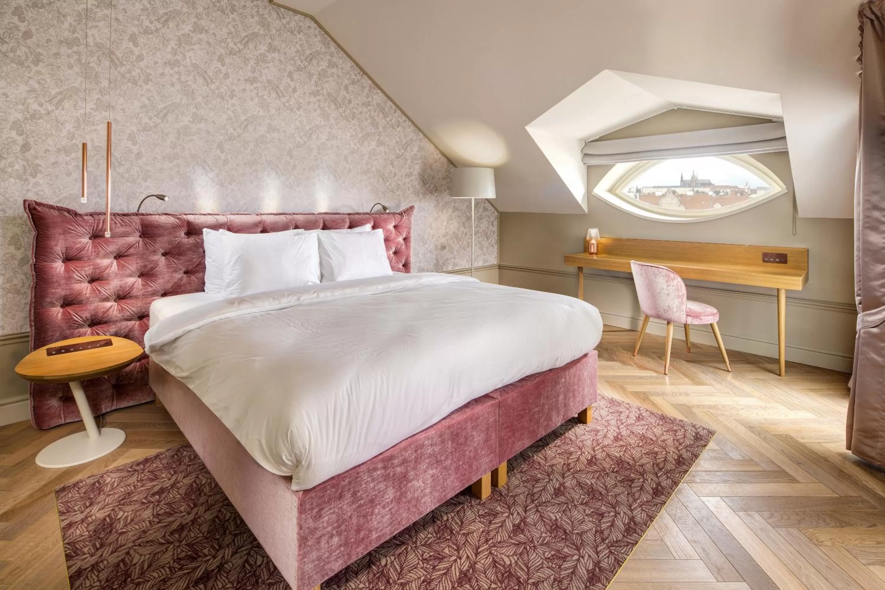 Bed in Mamaison Hotel Riverside Prague