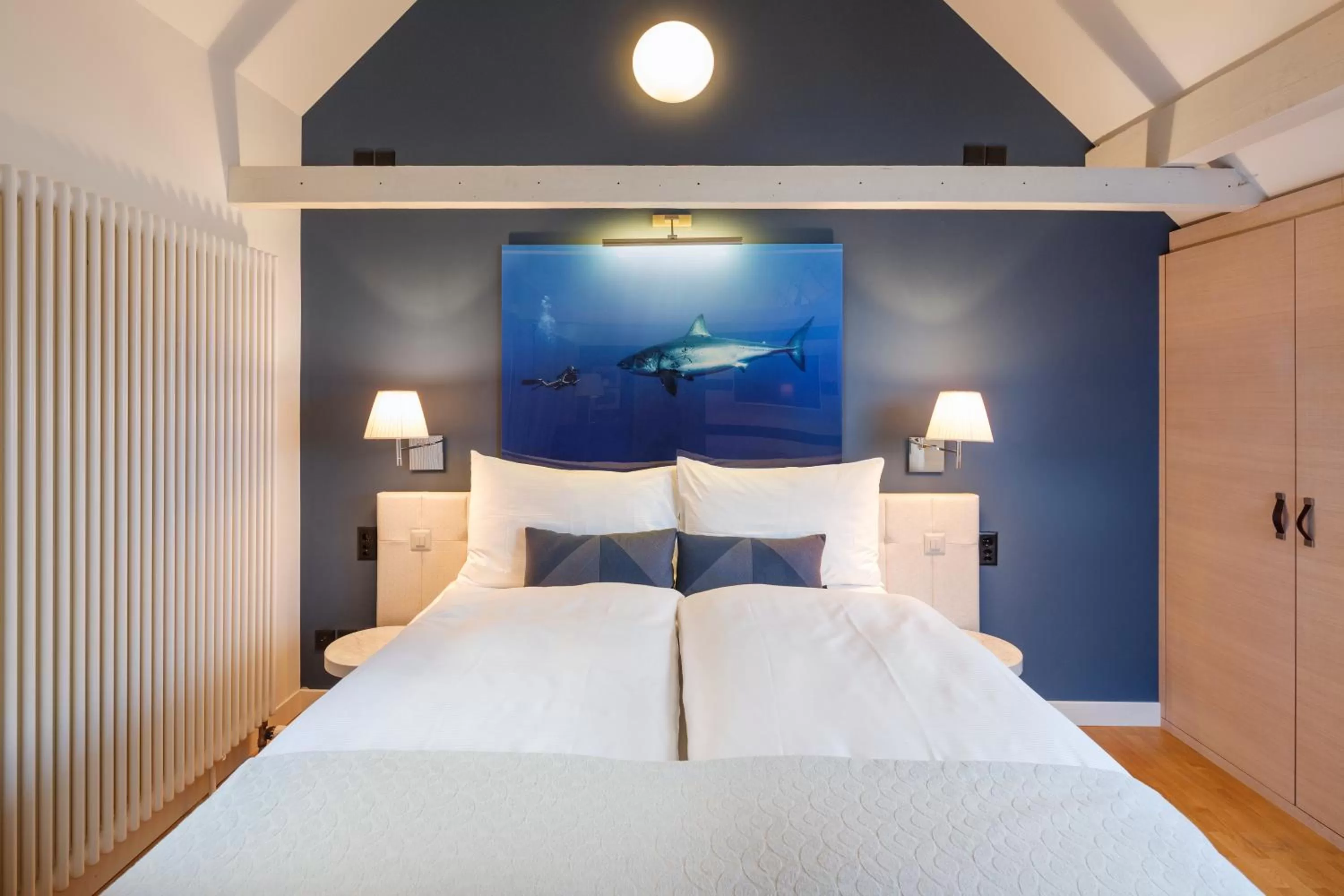 Bedroom, Bed in Hotel Seehof