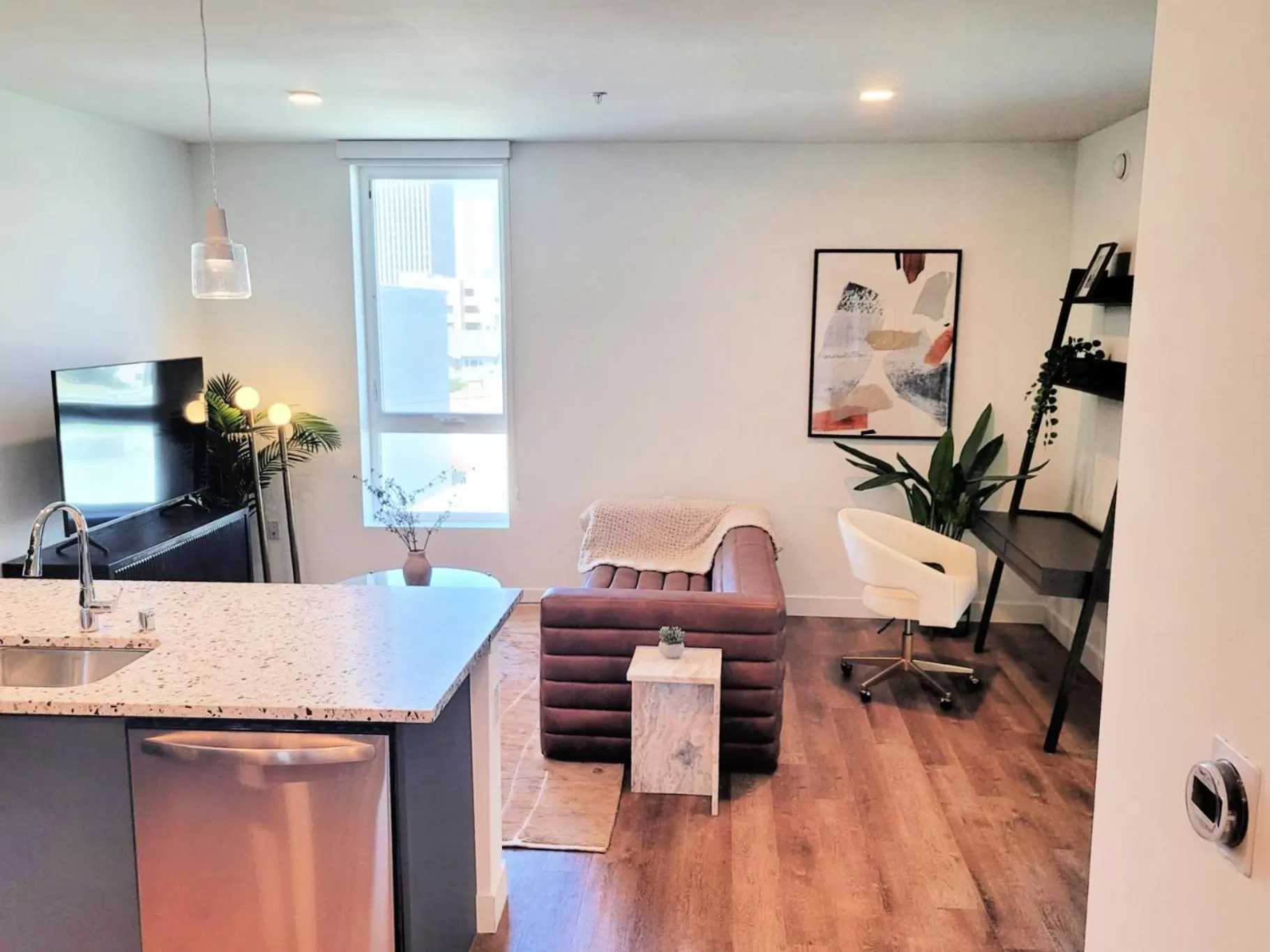 Living room, Seating Area in Gorgeous Hollywood Apts LA's Best Location and Amazing Roof Deck