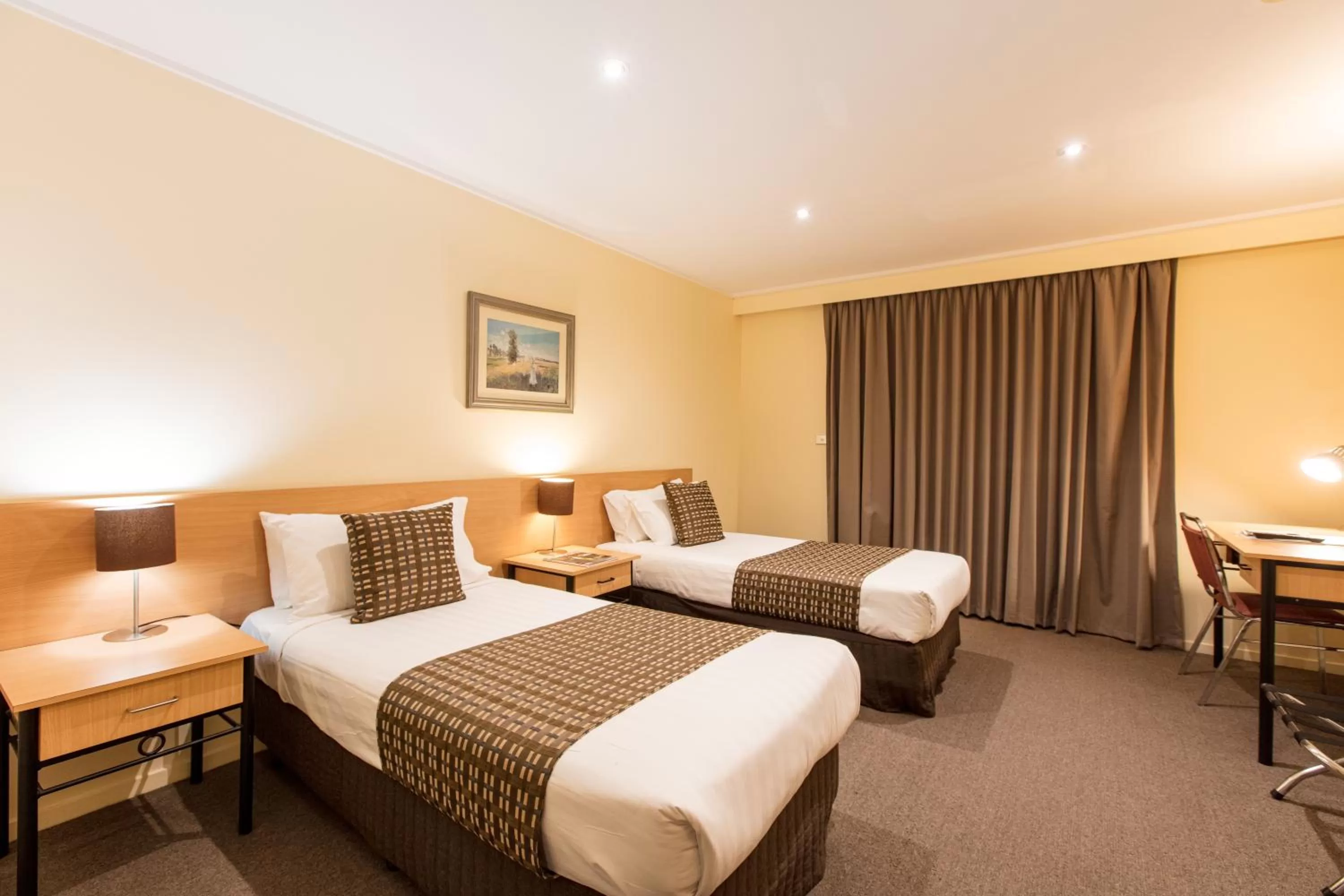 Bed in Mildura Inlander Resort