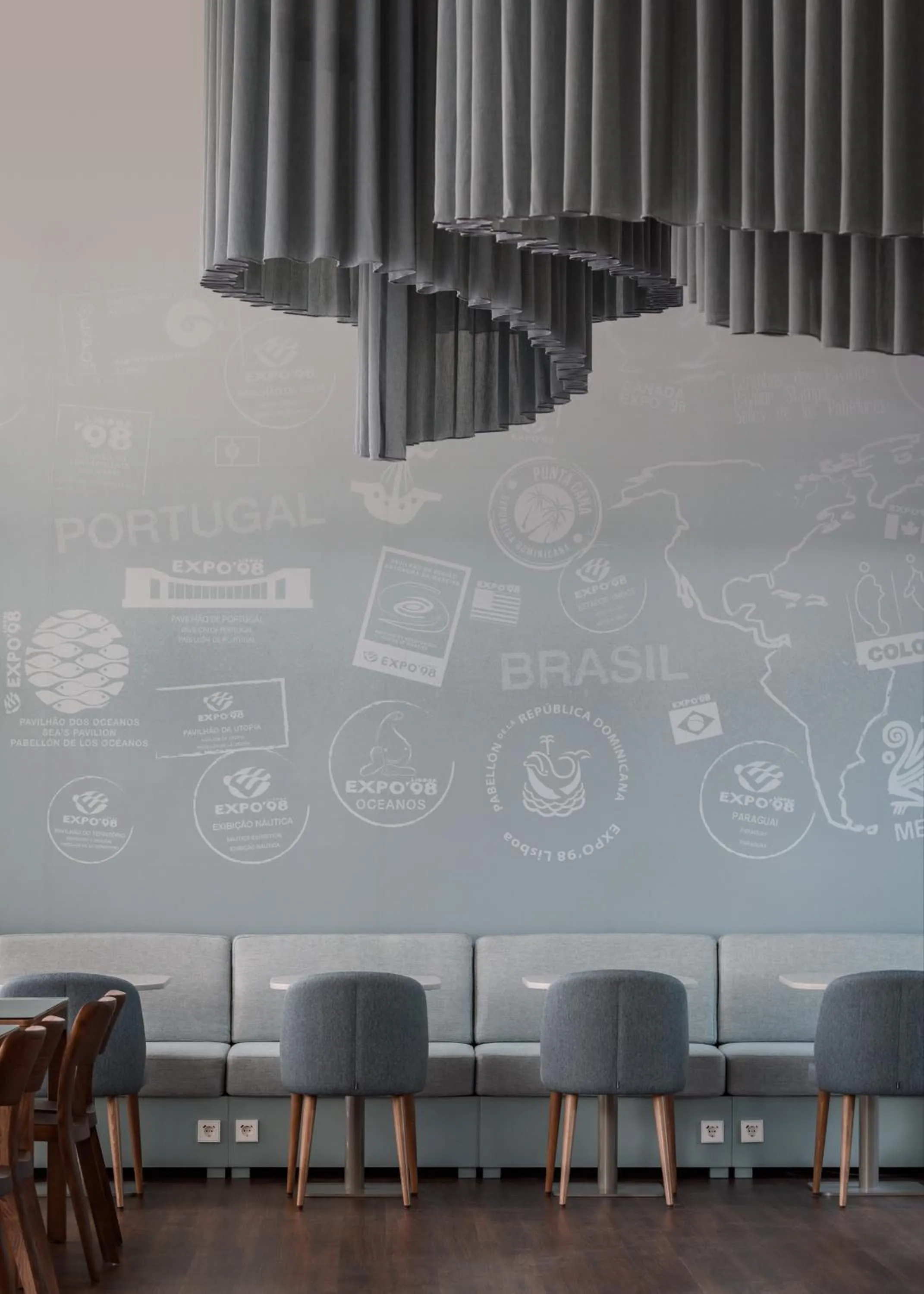 Decorative detail in Melia Lisboa Oriente Hotel