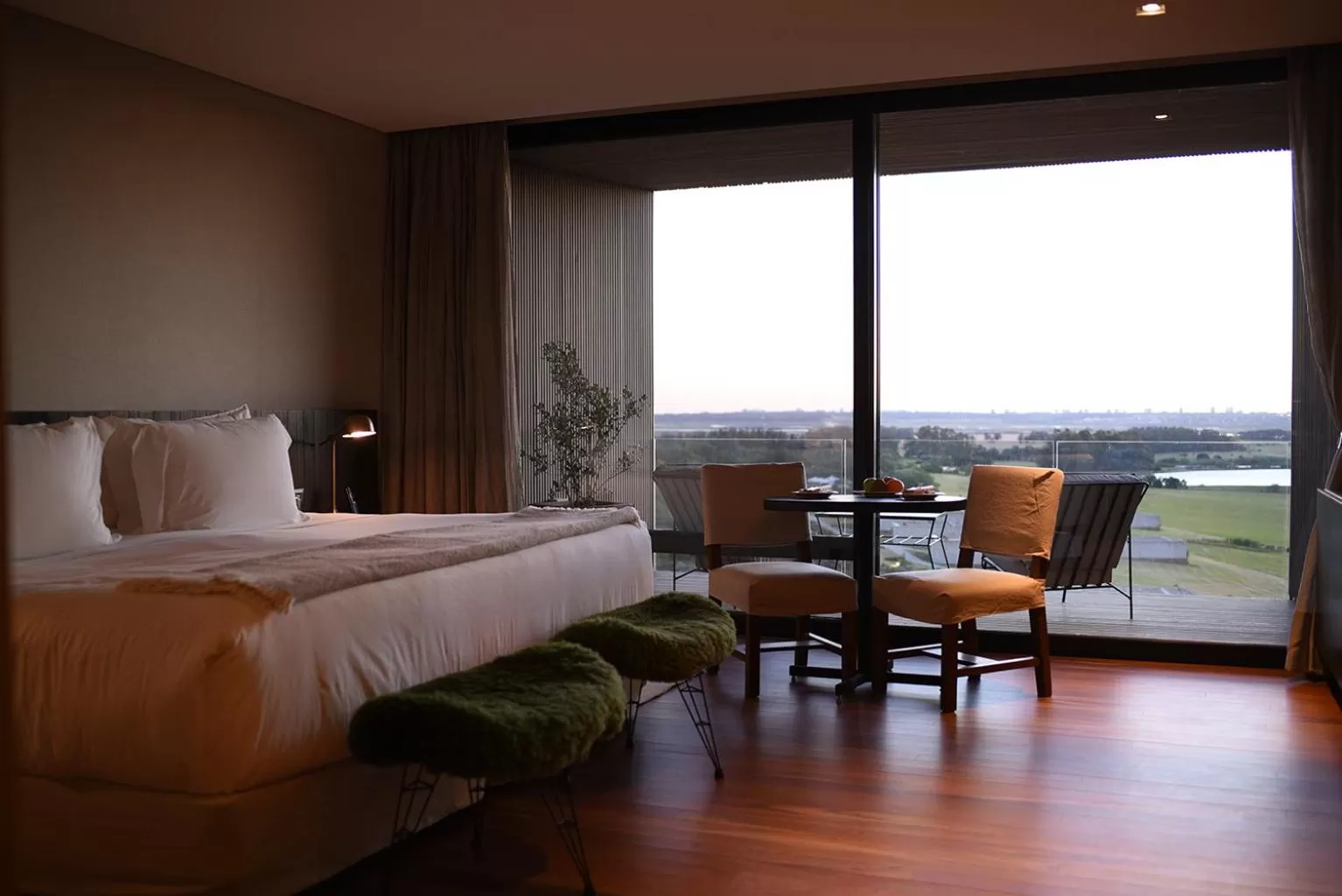 Balcony/Terrace, Bed in Hotel Fasano Punta del Este
