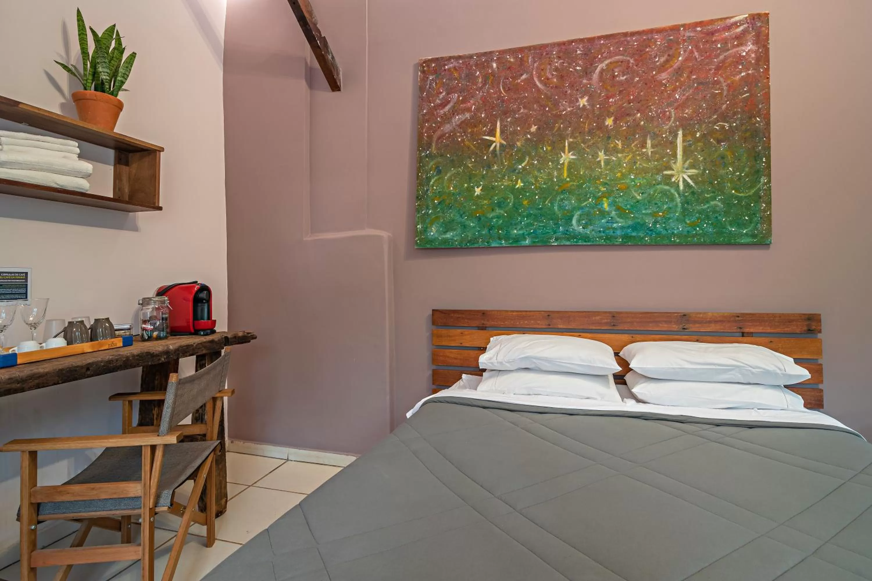 Bed in Suítes no Quintal