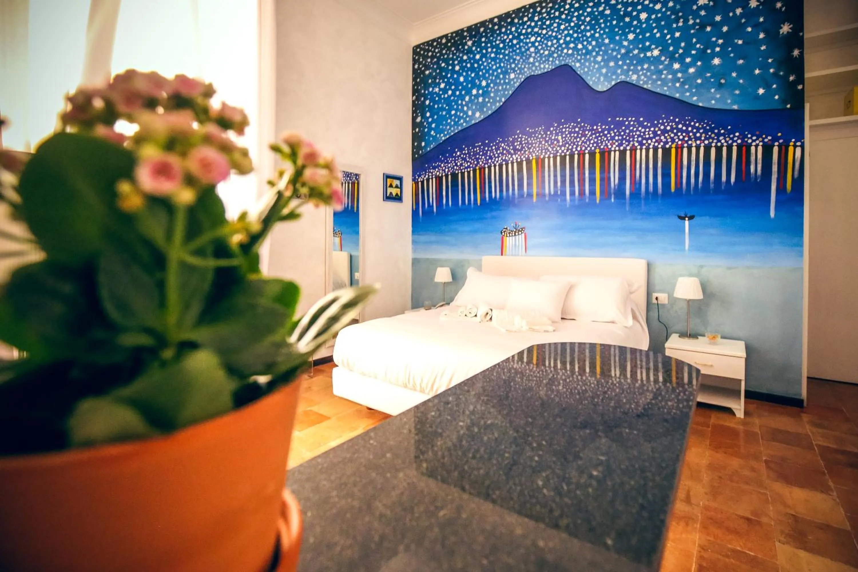 Bed in NapoliMia Boutique Hotel