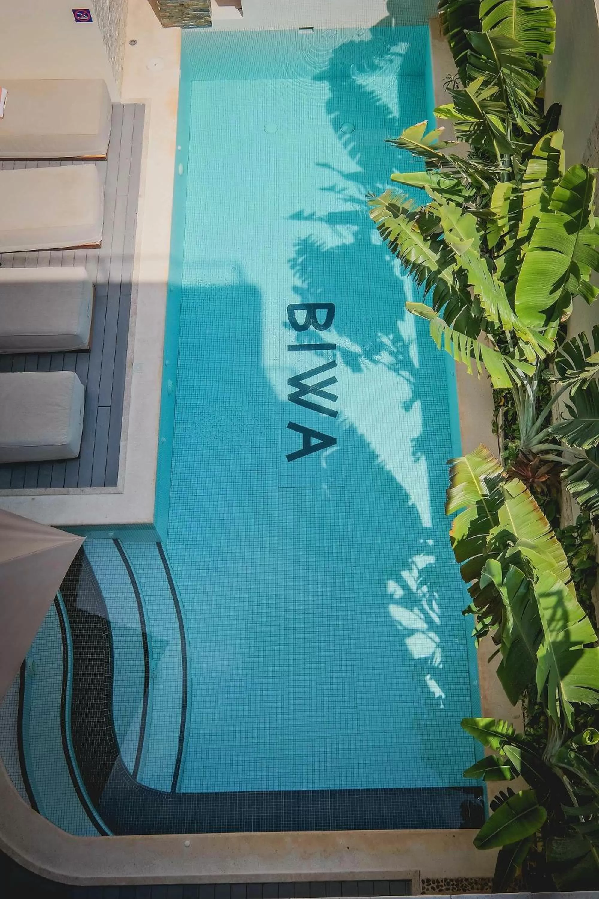 Pool view in Biwa Tulum