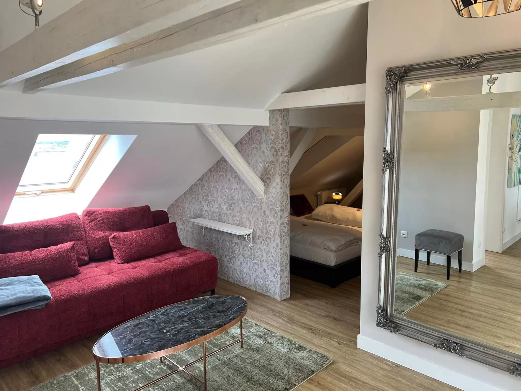 Photo of the whole room, Bed in Lindenau Inn