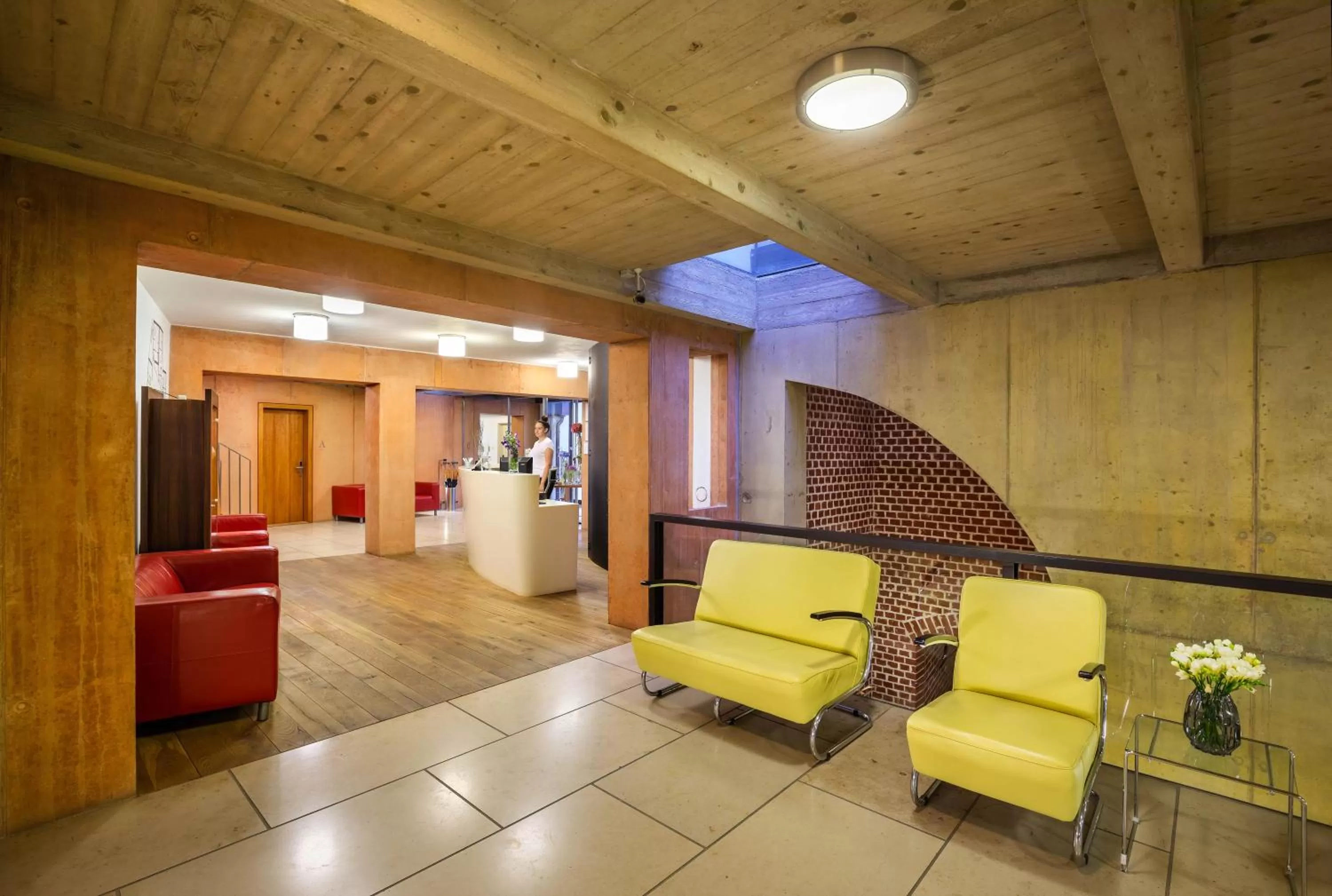 Lobby or reception in Bellevue Hotel Benešov