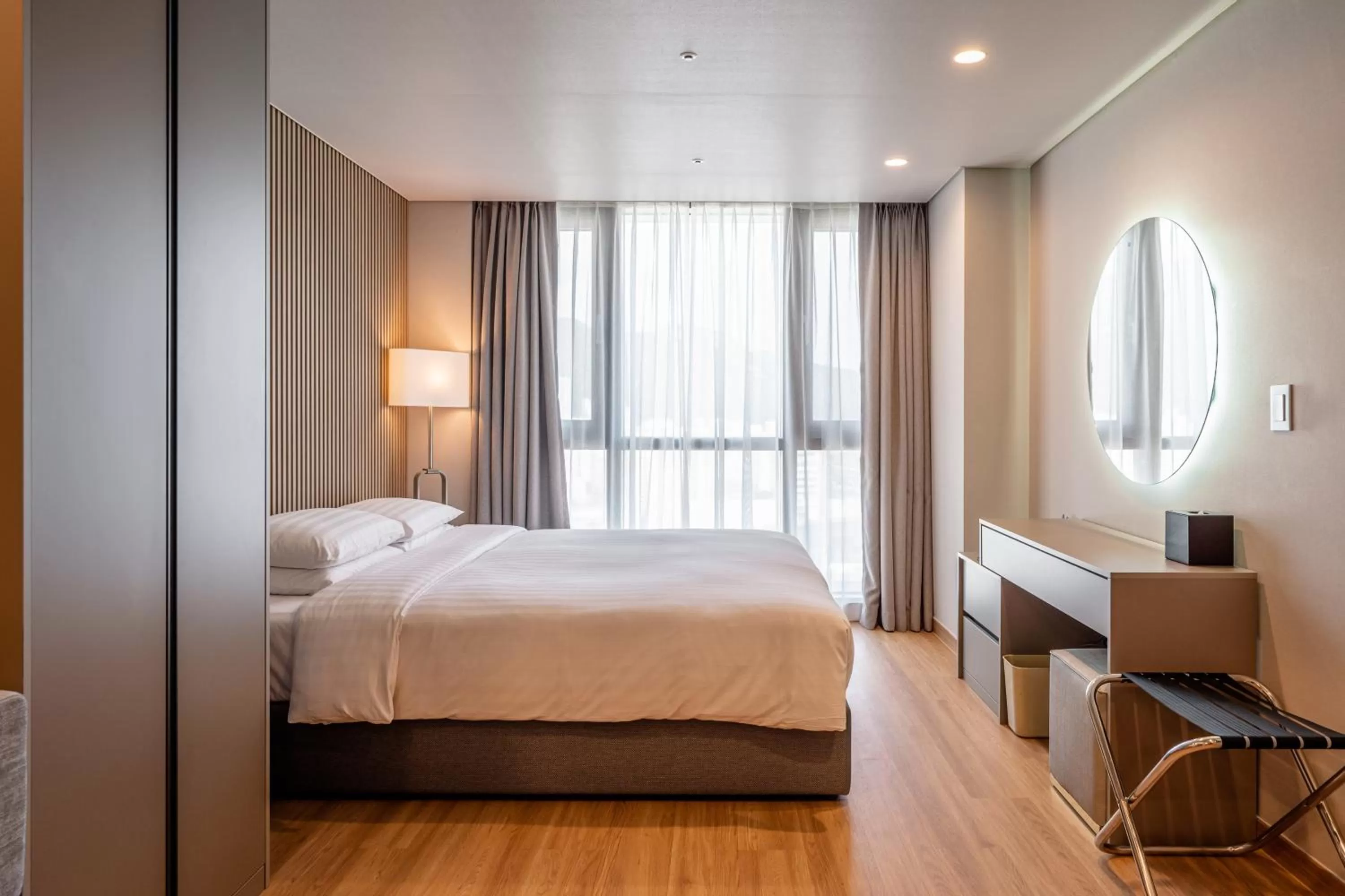 Bed in Haeundae Centum Hotel