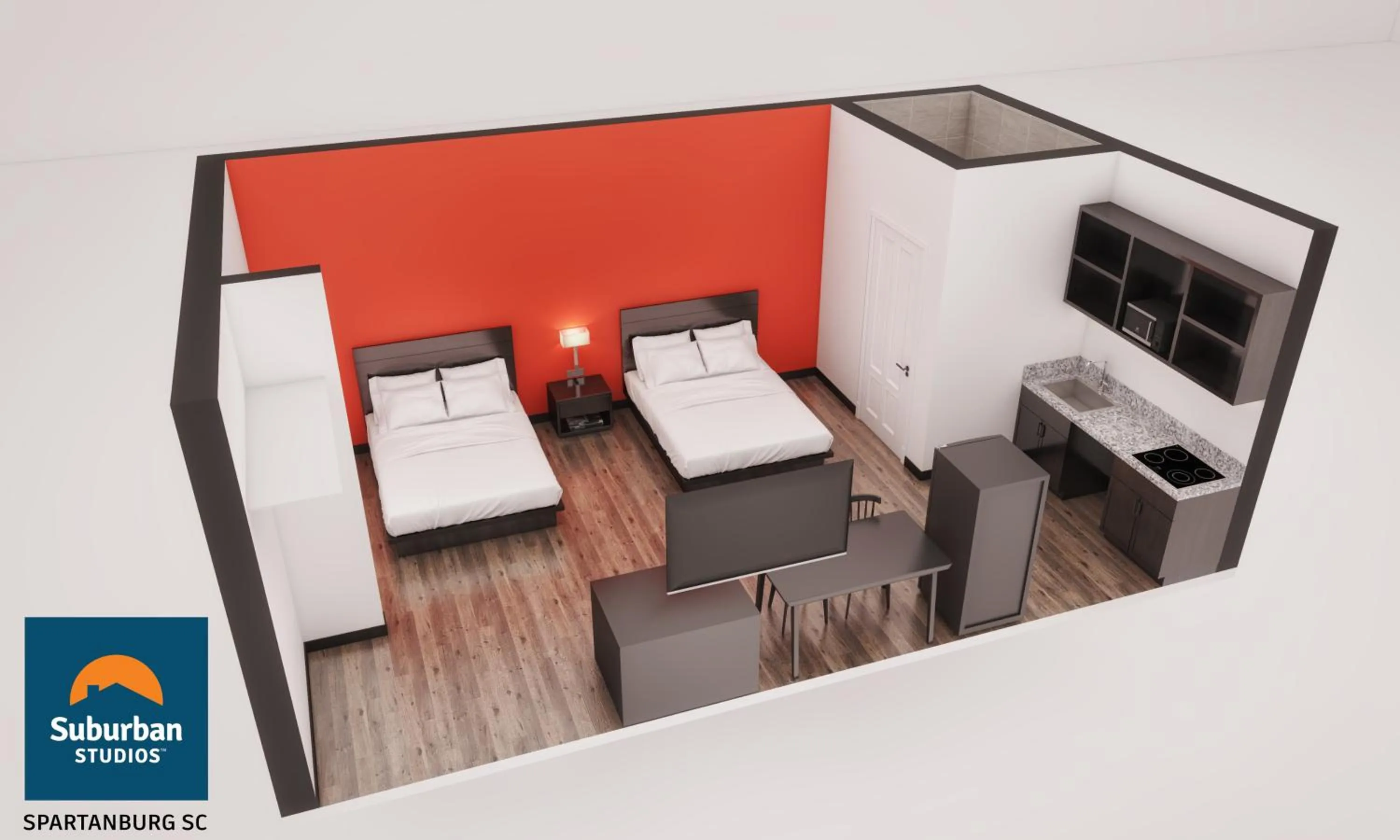 Bedroom in Suburban Studios Spartanburg - I-26