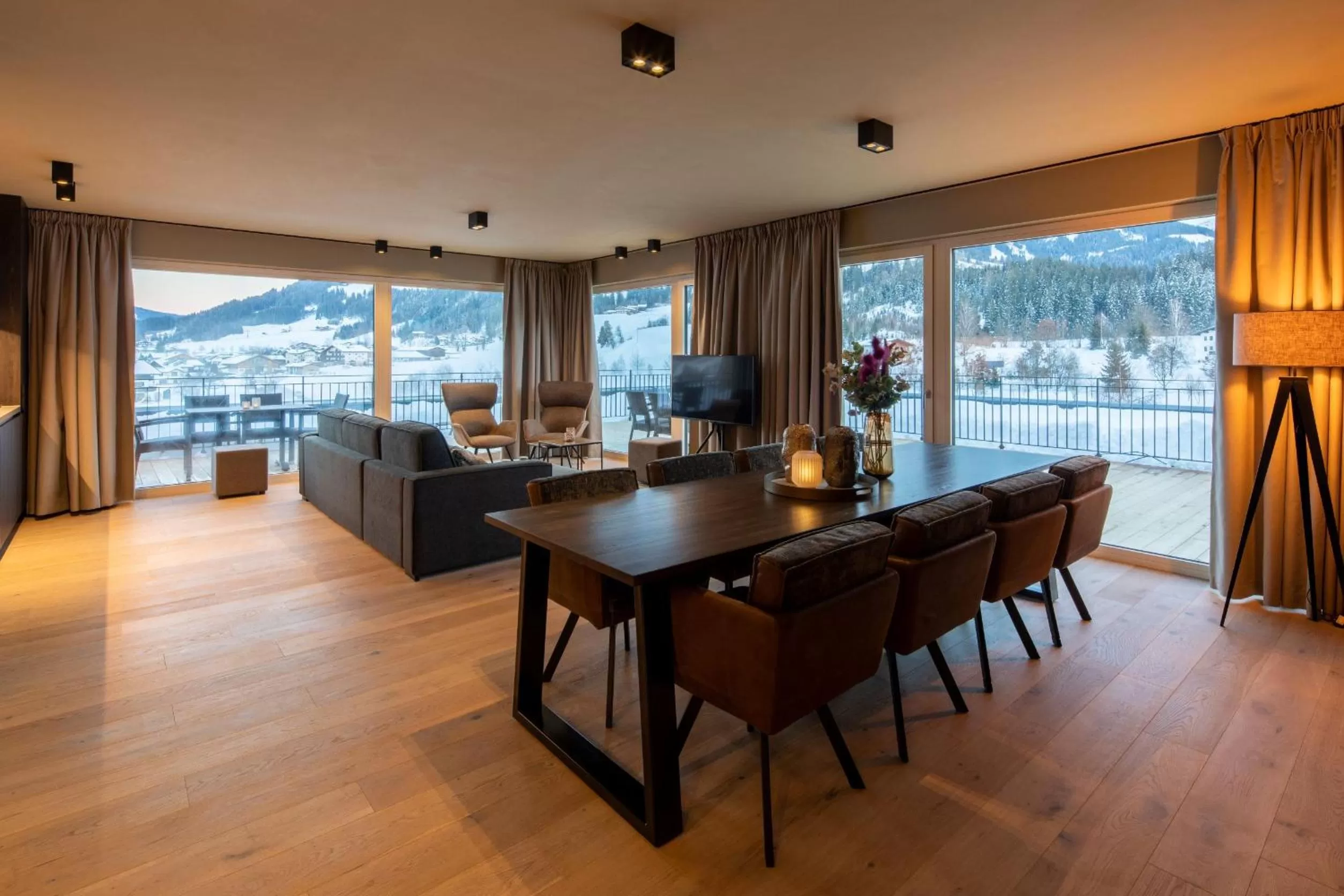 Living room in Berg & Golf Resort Westendorf by ALPS RESORTS