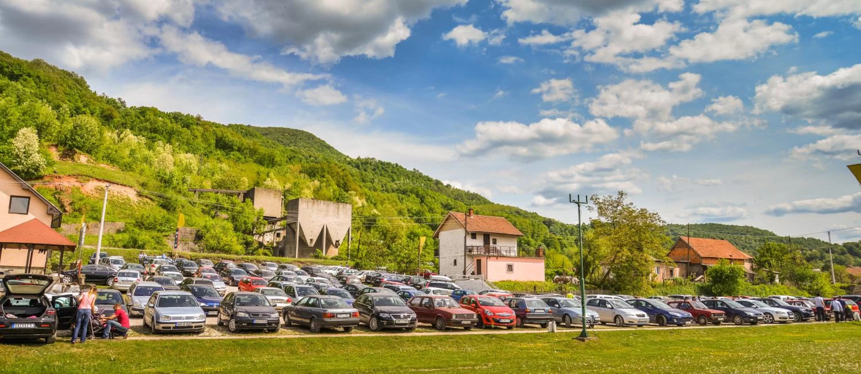 Bird's eye view in B&B Etno Village Sunčana Reka