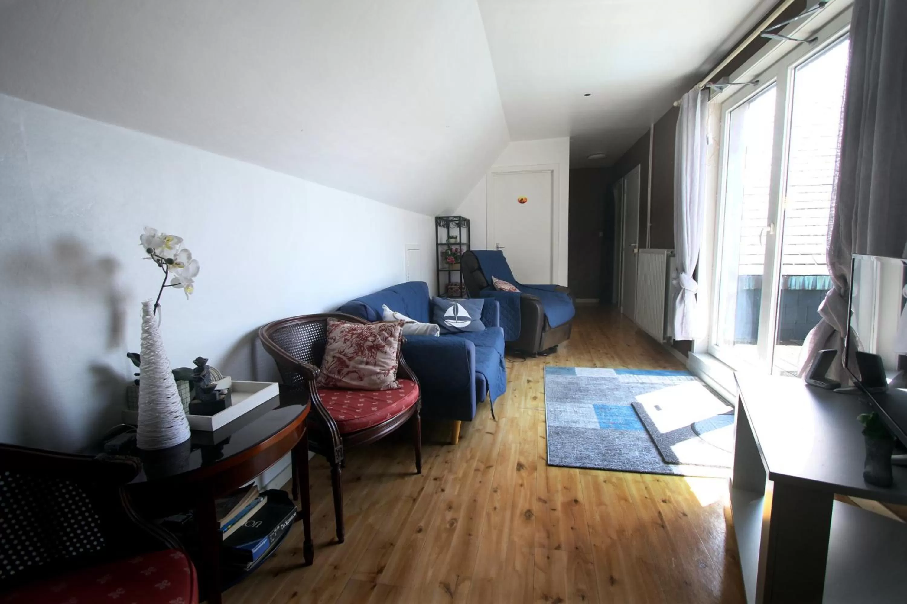 Living room, Bed in Chambre d'hôte Blankenberge