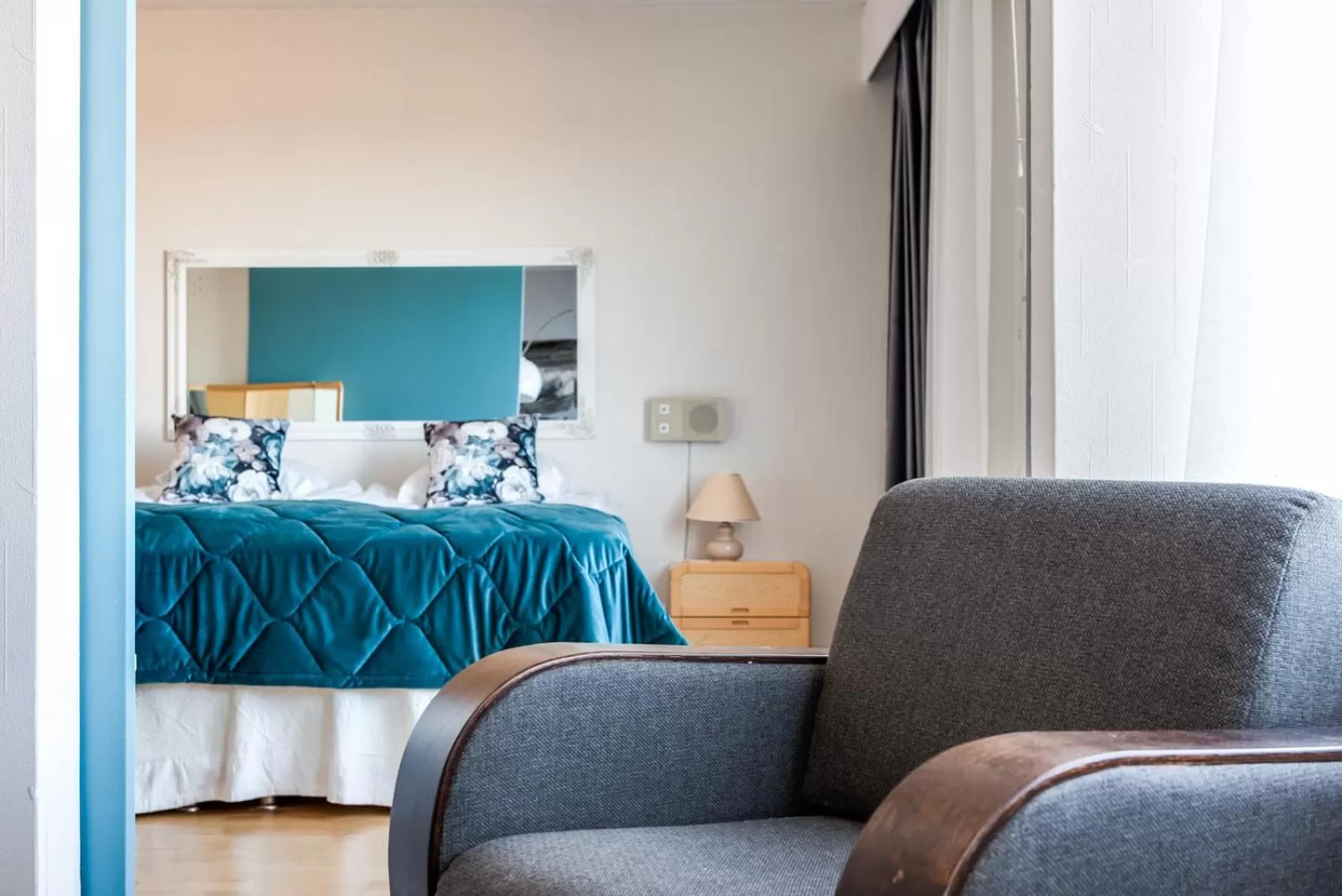 Bed in Hotel Rantakalla