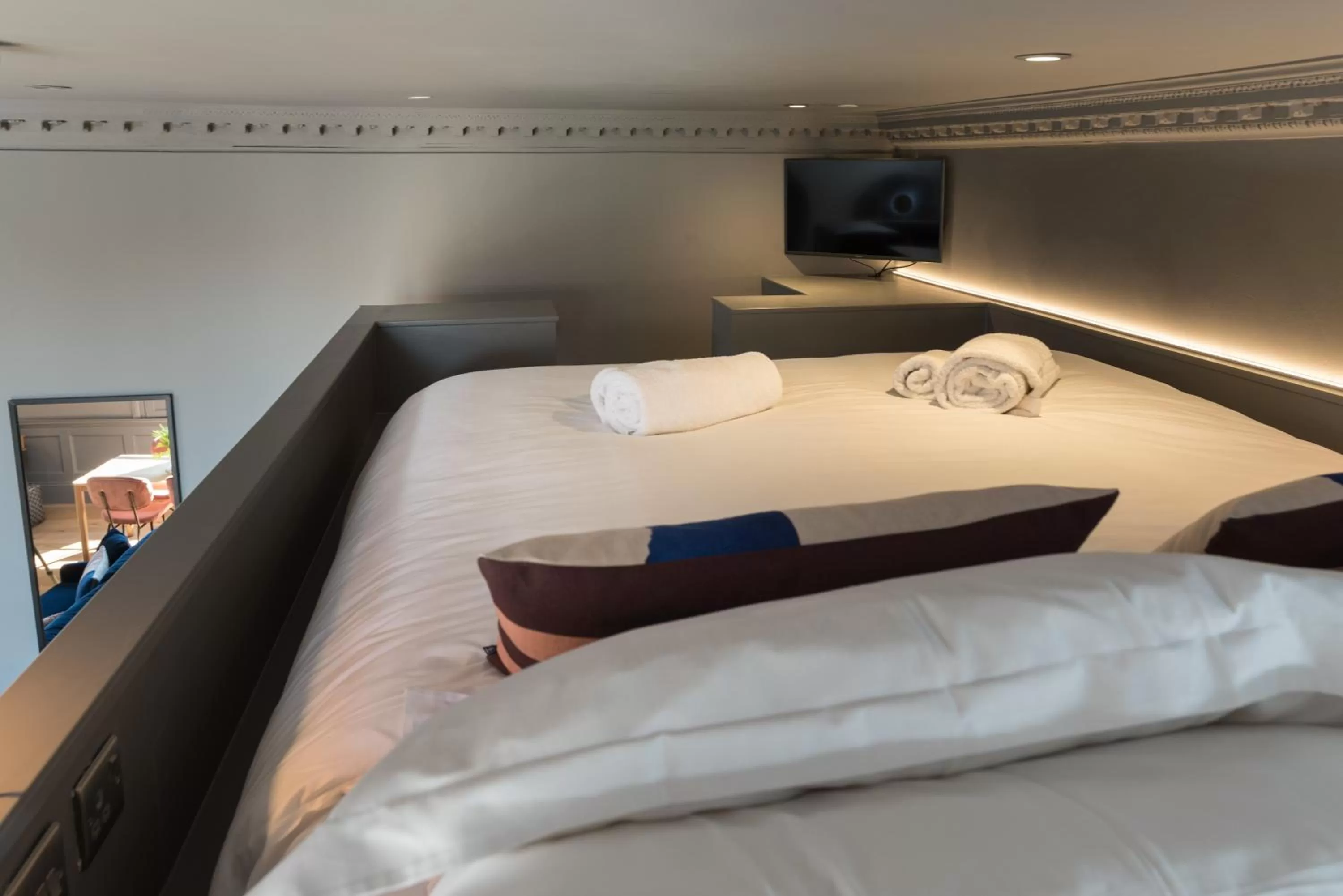 Bed in Hiding Space - Trim Street Apartments