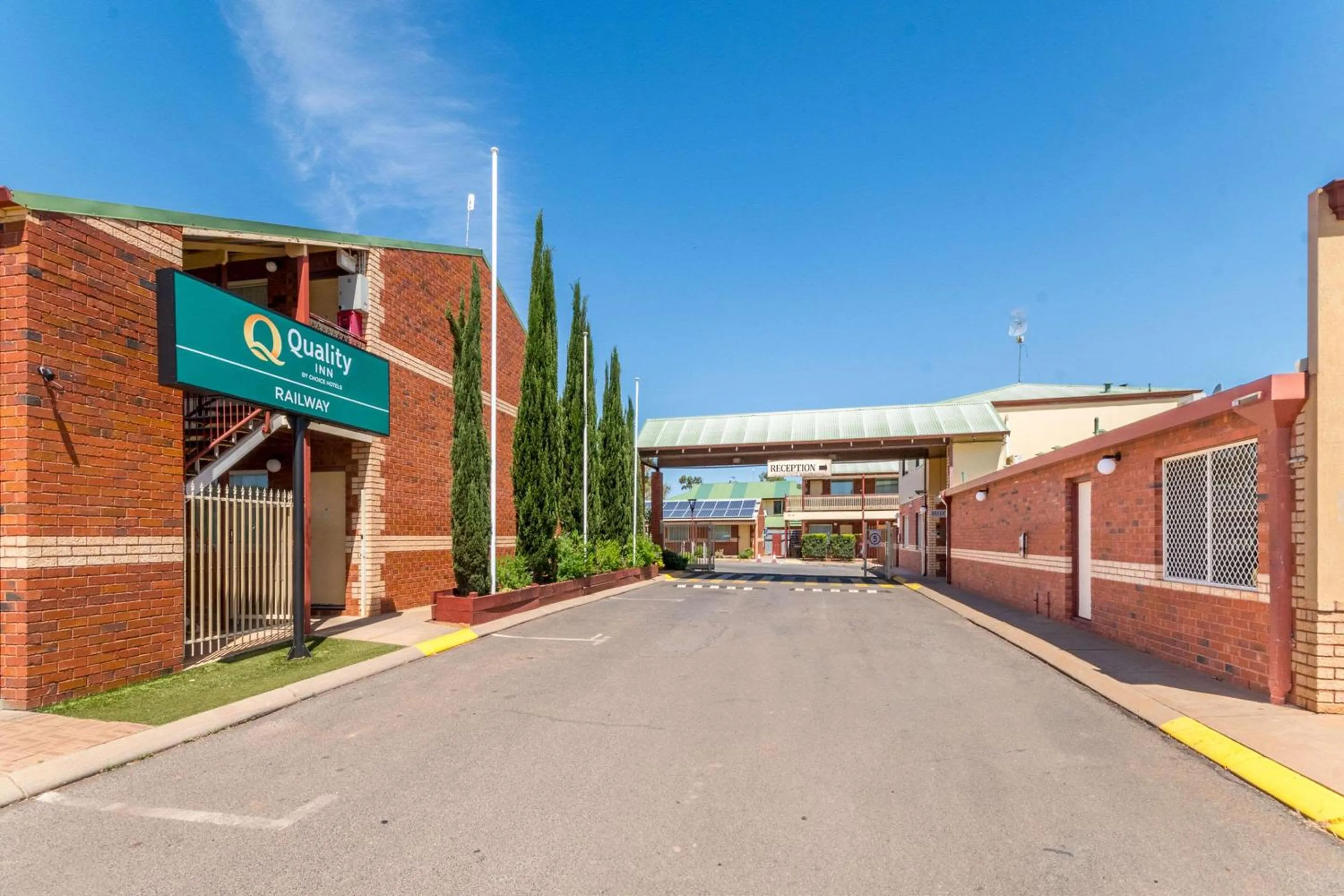 Property building in Quality Inn Railway Motel