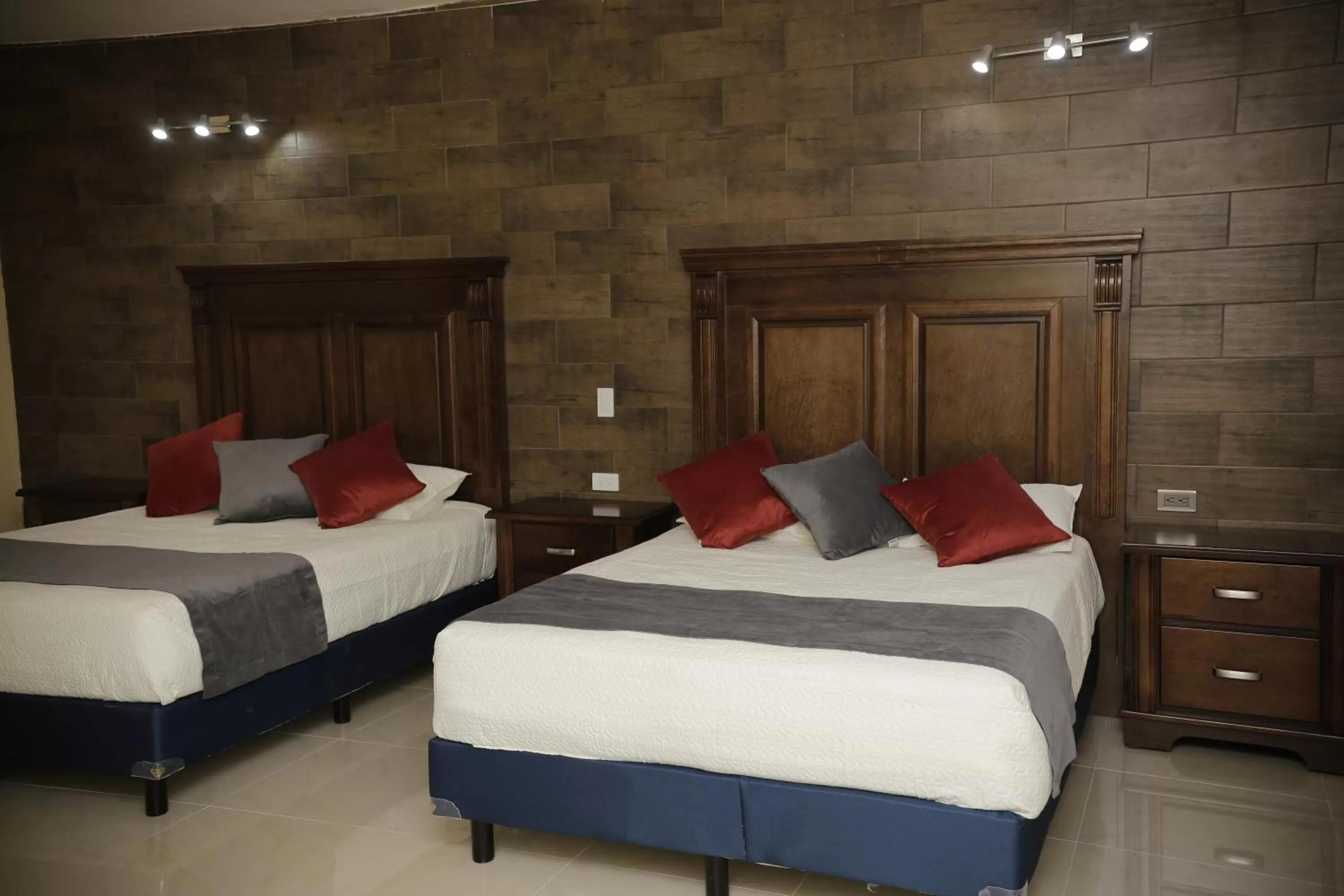 Bed in Hotel Posada Santa Fe Sabinas