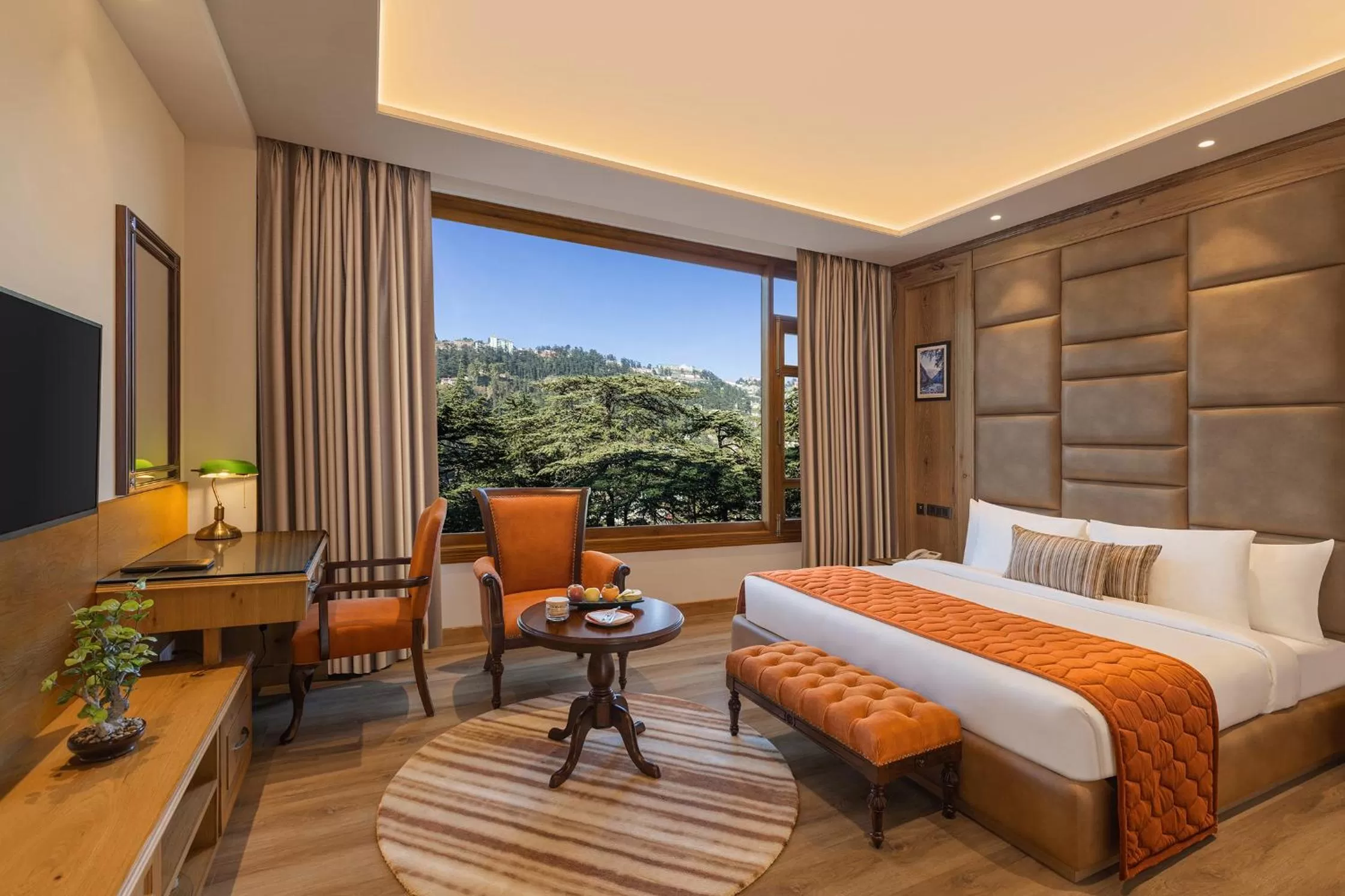 Photo of the whole room, Bed in WelcomHeritage Elysium Resort & Spa