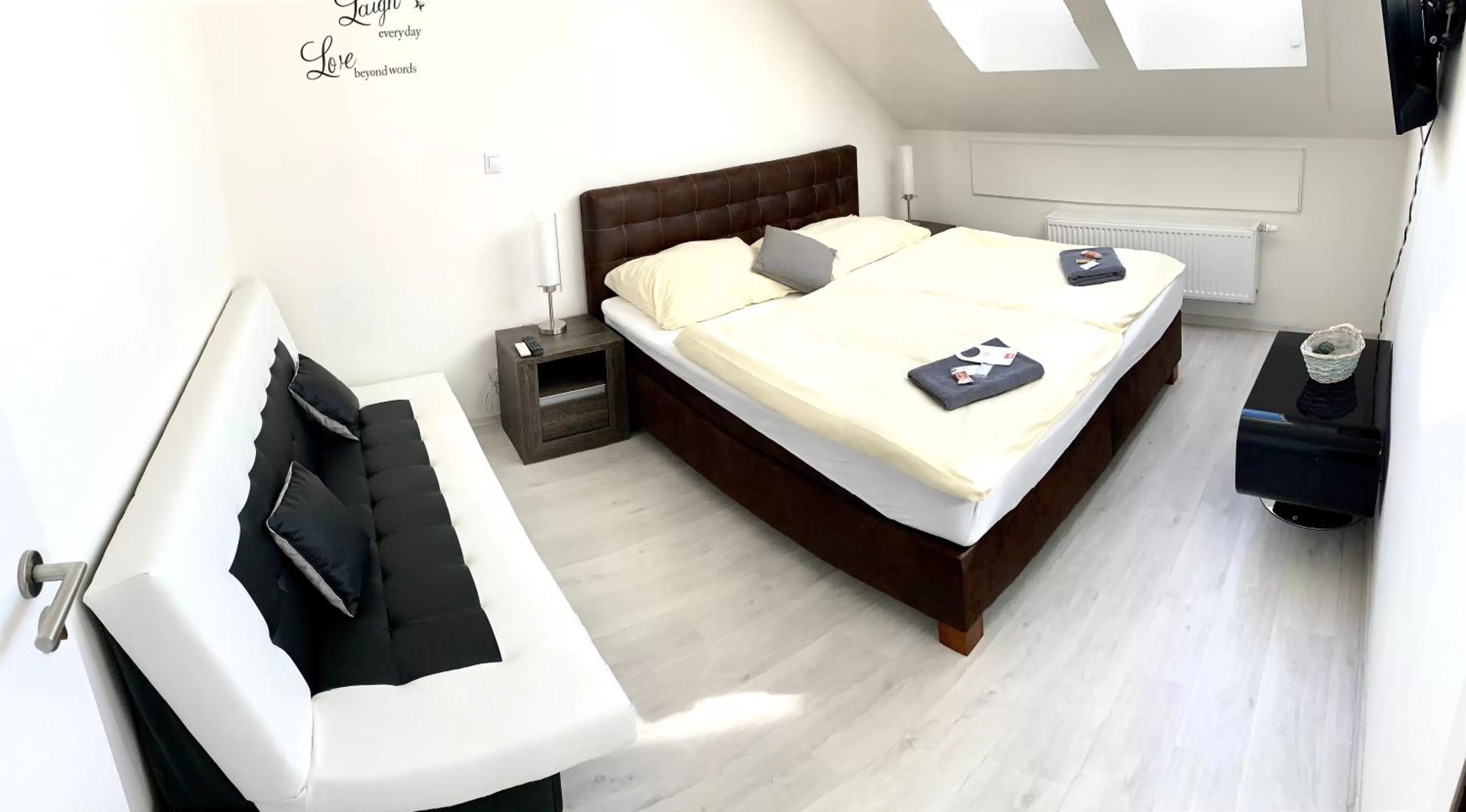 Bed in Hotel Stará Pošta