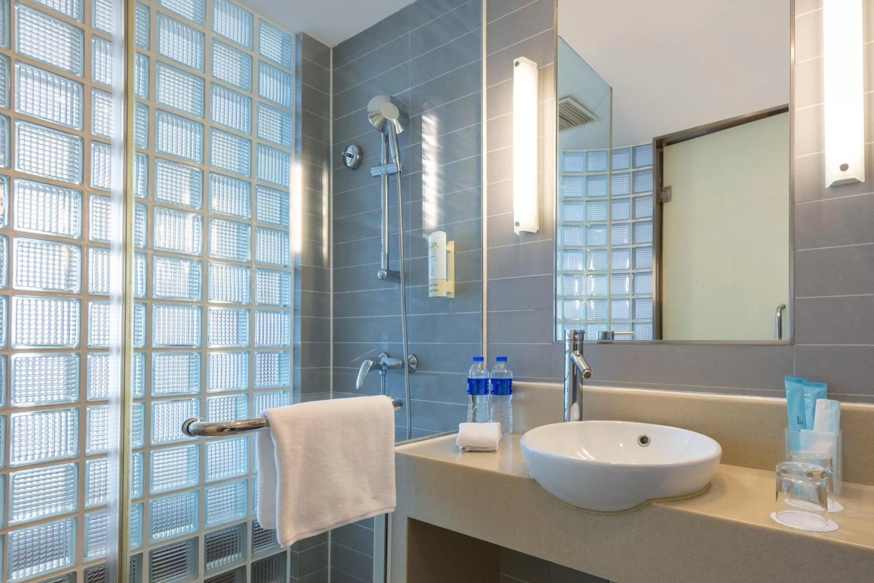 Bathroom in Holiday Inn Express Shanghai Jinqiao Central by IHG