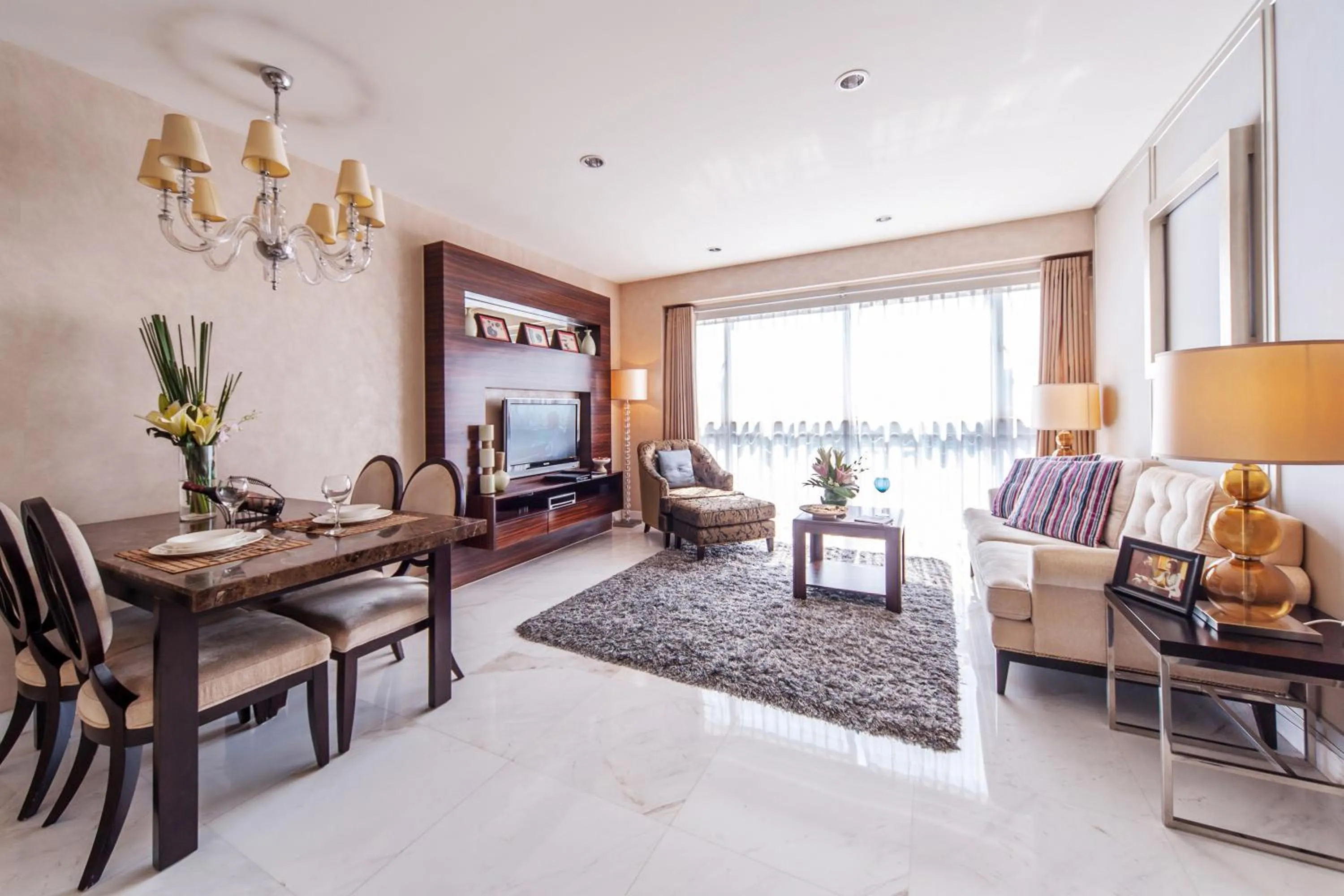 Seating area in Ascott Guangzhou