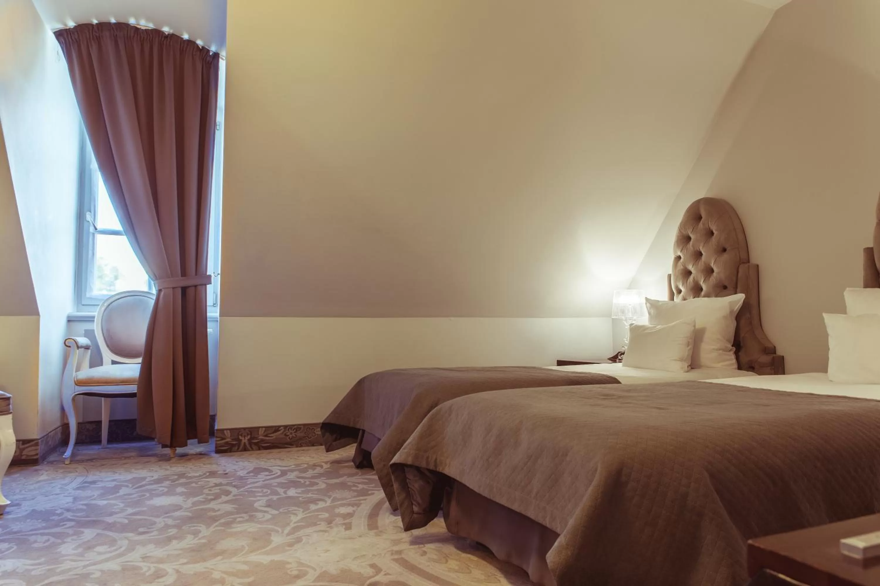 Bed in Hotel Krasicki