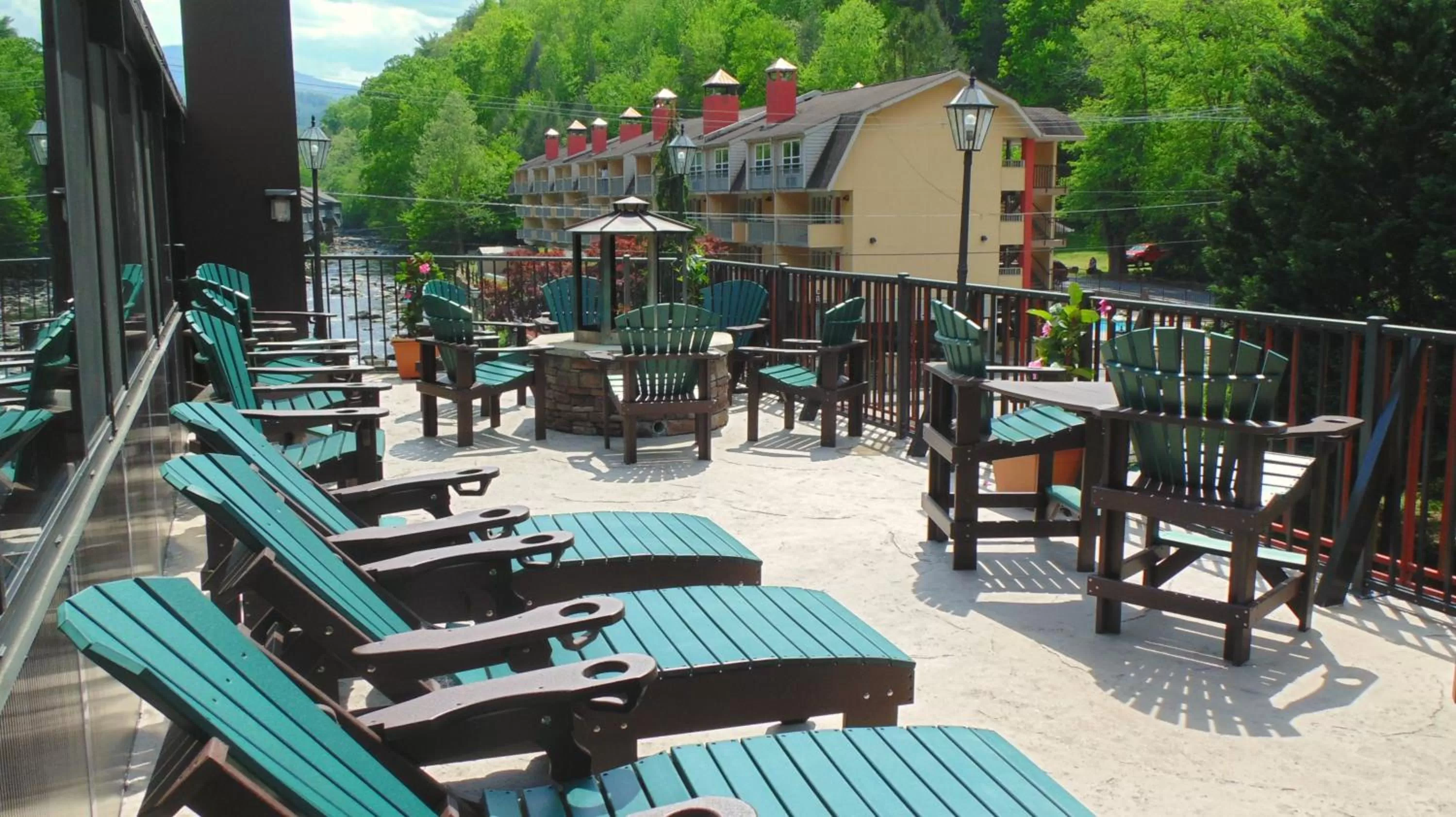 Patio in Baymont by Wyndham Gatlinburg On The River