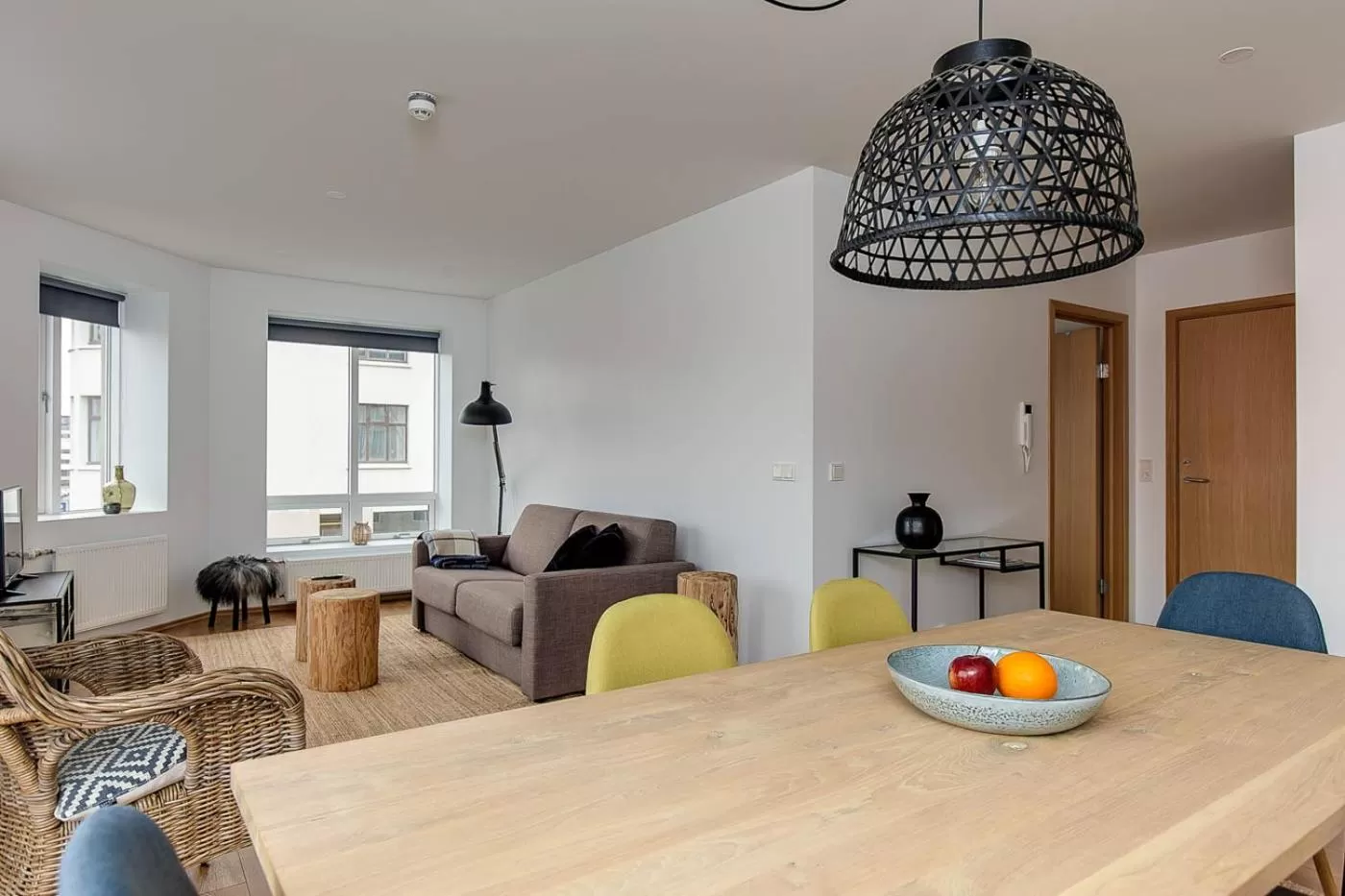 Living room in Tyr Apartments by Heimaleiga